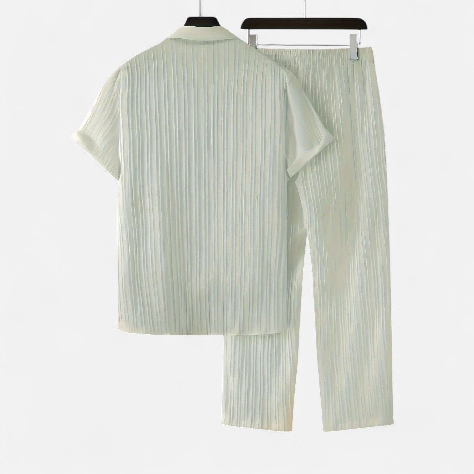 Dorevelle | Men’s Linen Set – Riviera Button-Up Ease