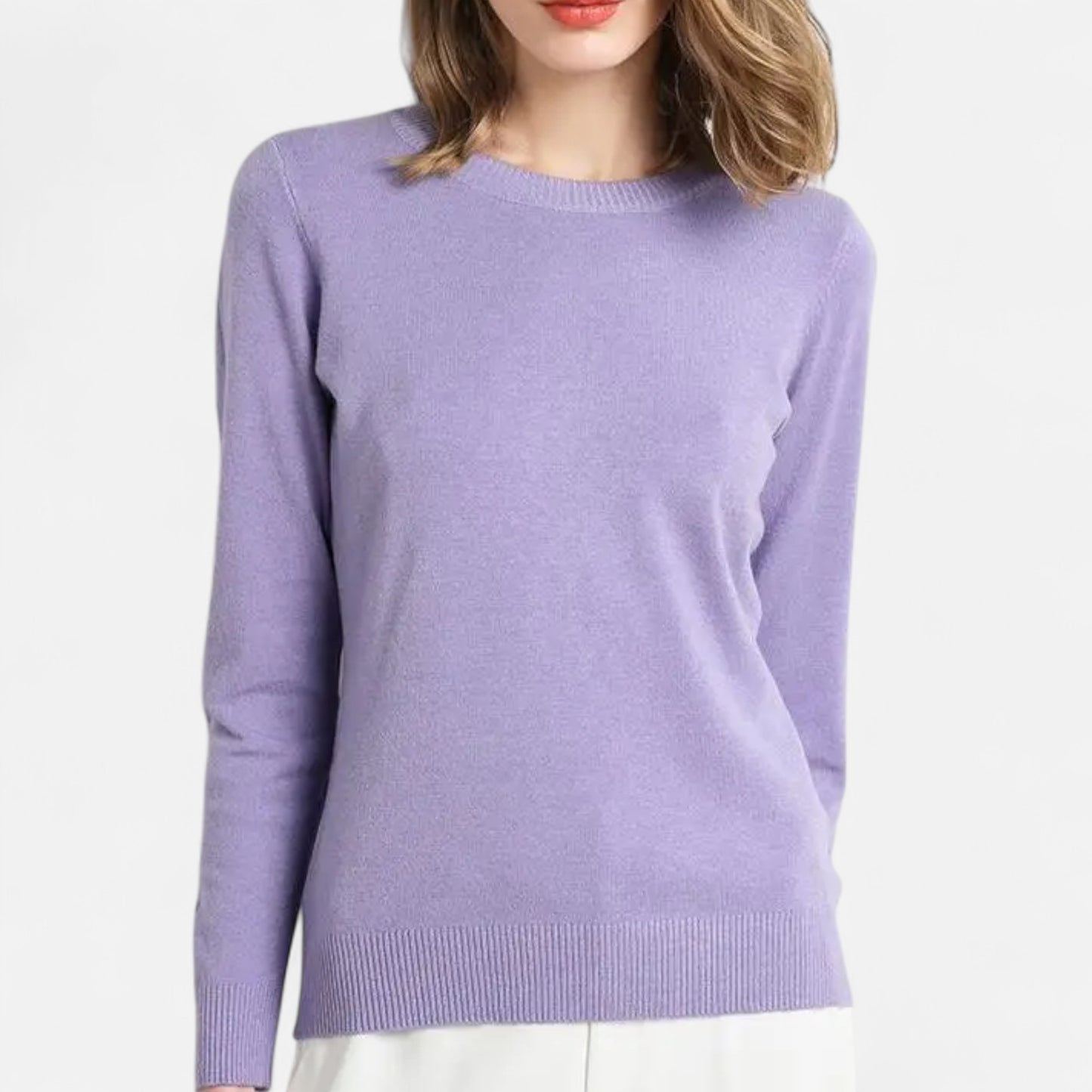 Dorevelle | Women’s Merino Wool Sweater – Timeless O-Neck Elegance