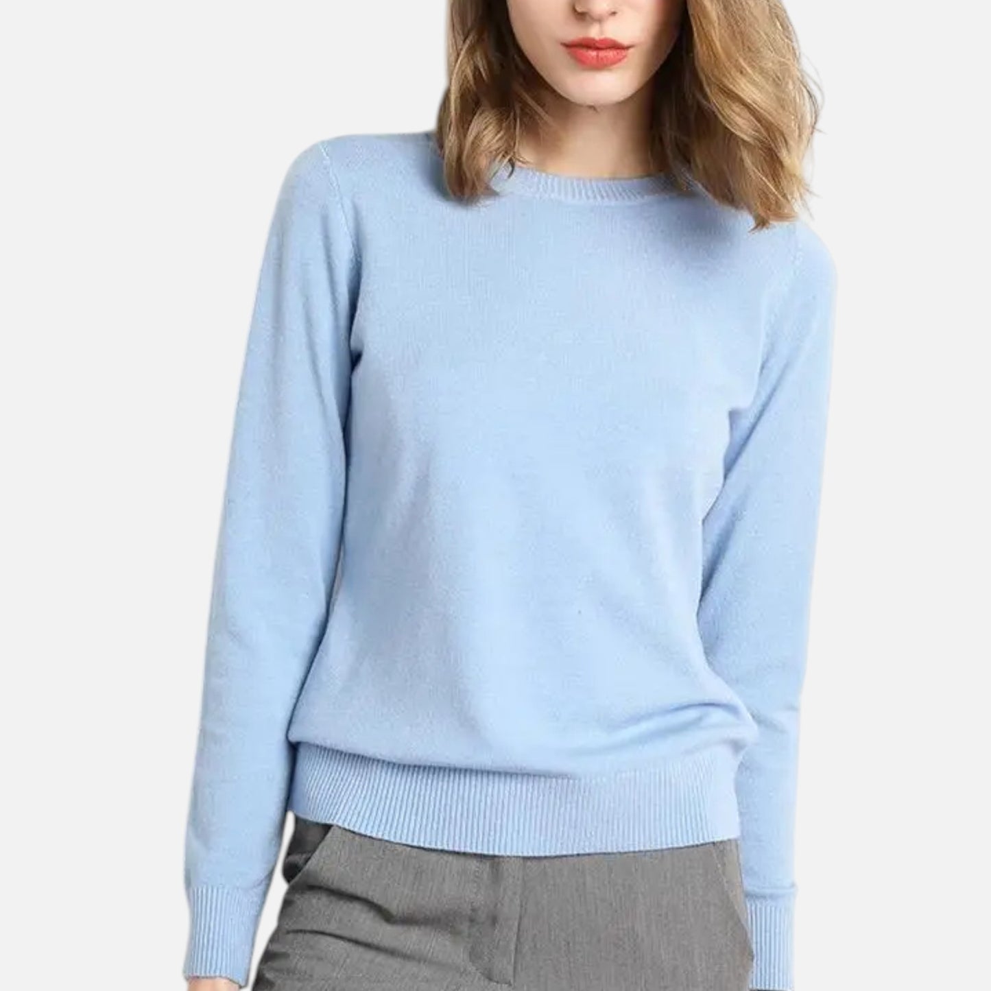 Dorevelle | Women’s Merino Wool Sweater – Timeless O-Neck Elegance