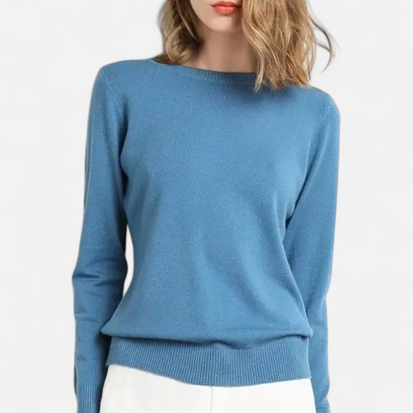 Dorevelle | Women’s Merino Wool Sweater – Timeless O-Neck Elegance
