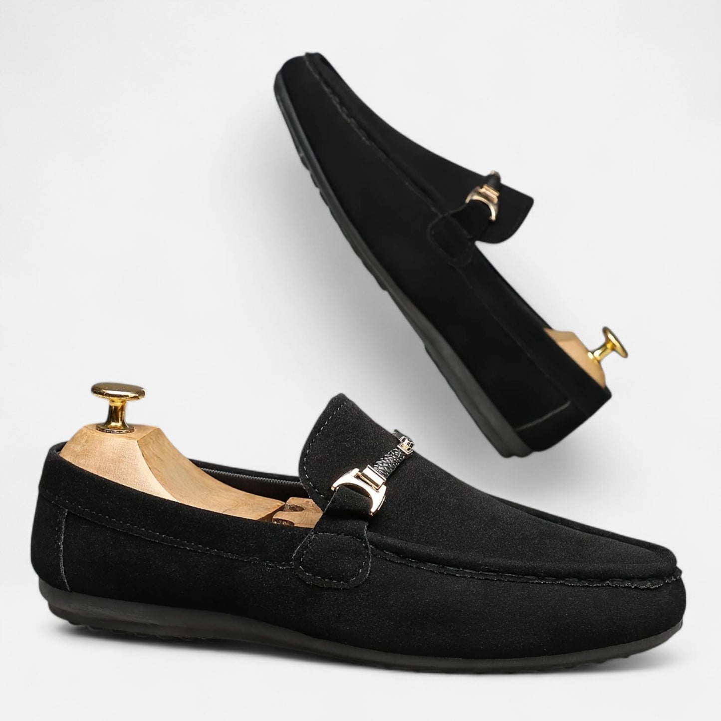 Dorevelle | Men's Slip-On Buckle Loafers