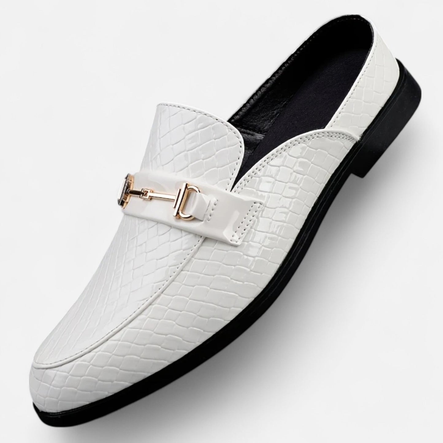 Dorevelle | Men’s Dress Loafers – Buckled Round Toe Classic