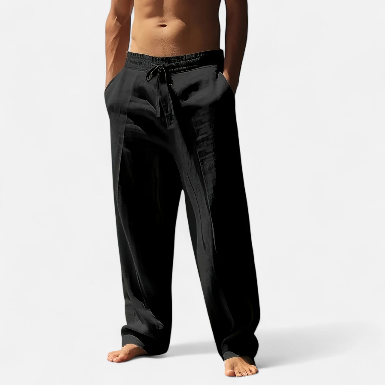 Dorevelle | Men’s Relaxed Linen Autumn Pants – Riviera Ease