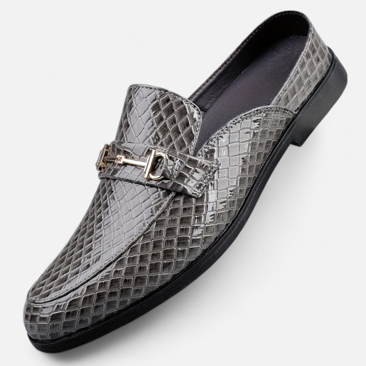 Dorevelle | Men’s Dress Loafers – Buckled Round Toe Classic