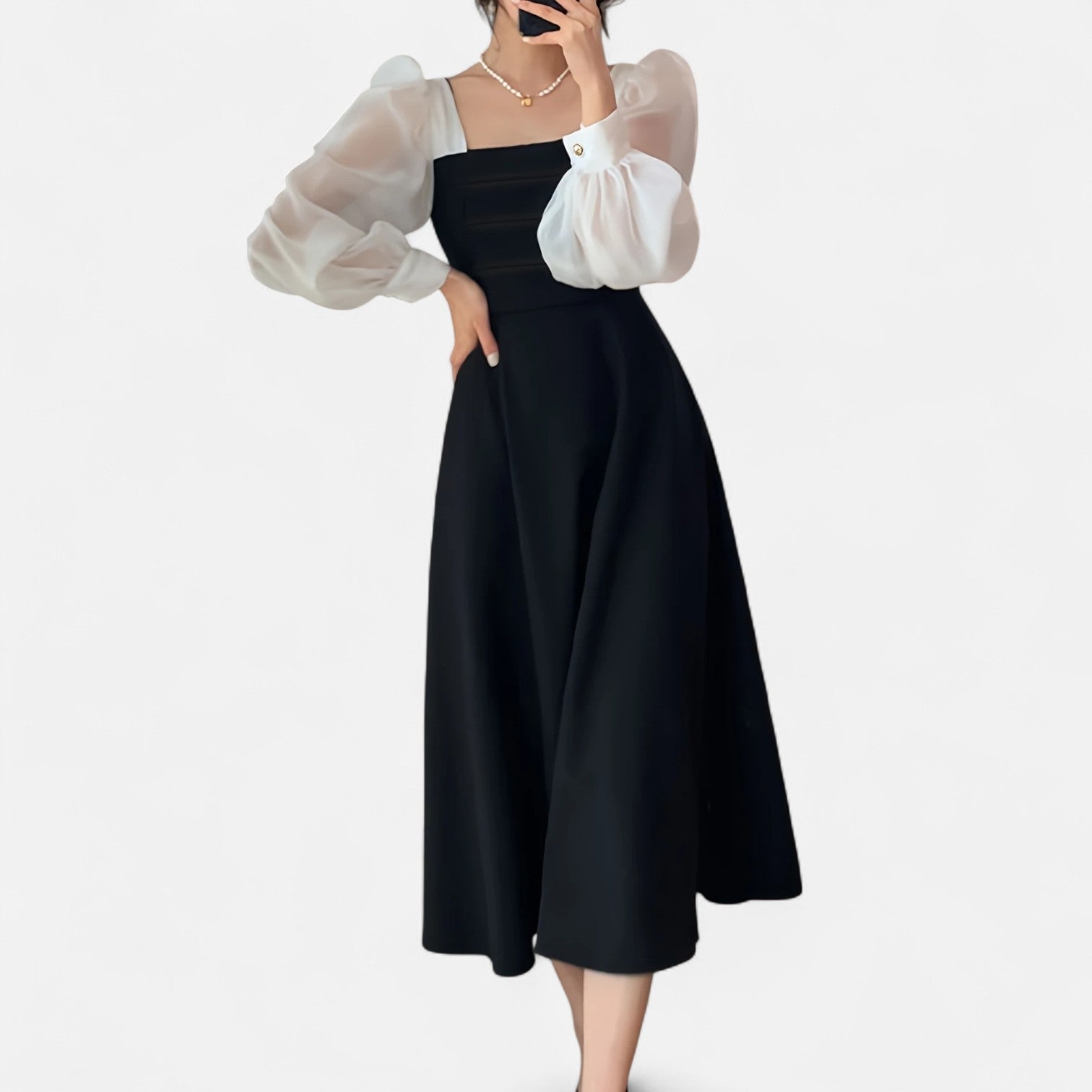Dorevelle | Women’s A-Line Dress – Organza Heritage Style