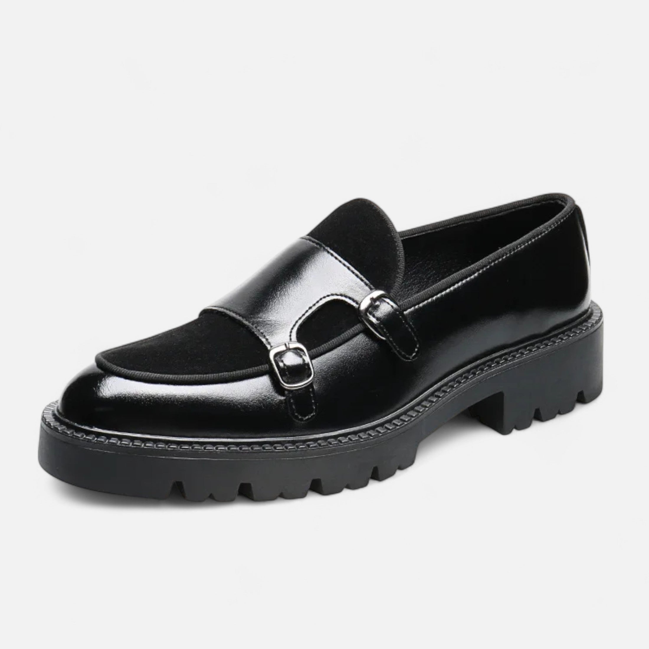 Dorevelle | Men’s Leather Loafers – British Thick-Soled Elegance