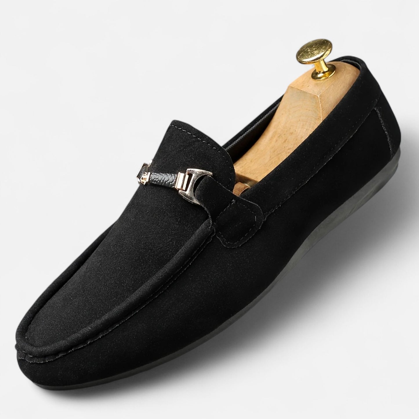 Dorevelle | Men's Slip-On Buckle Loafers