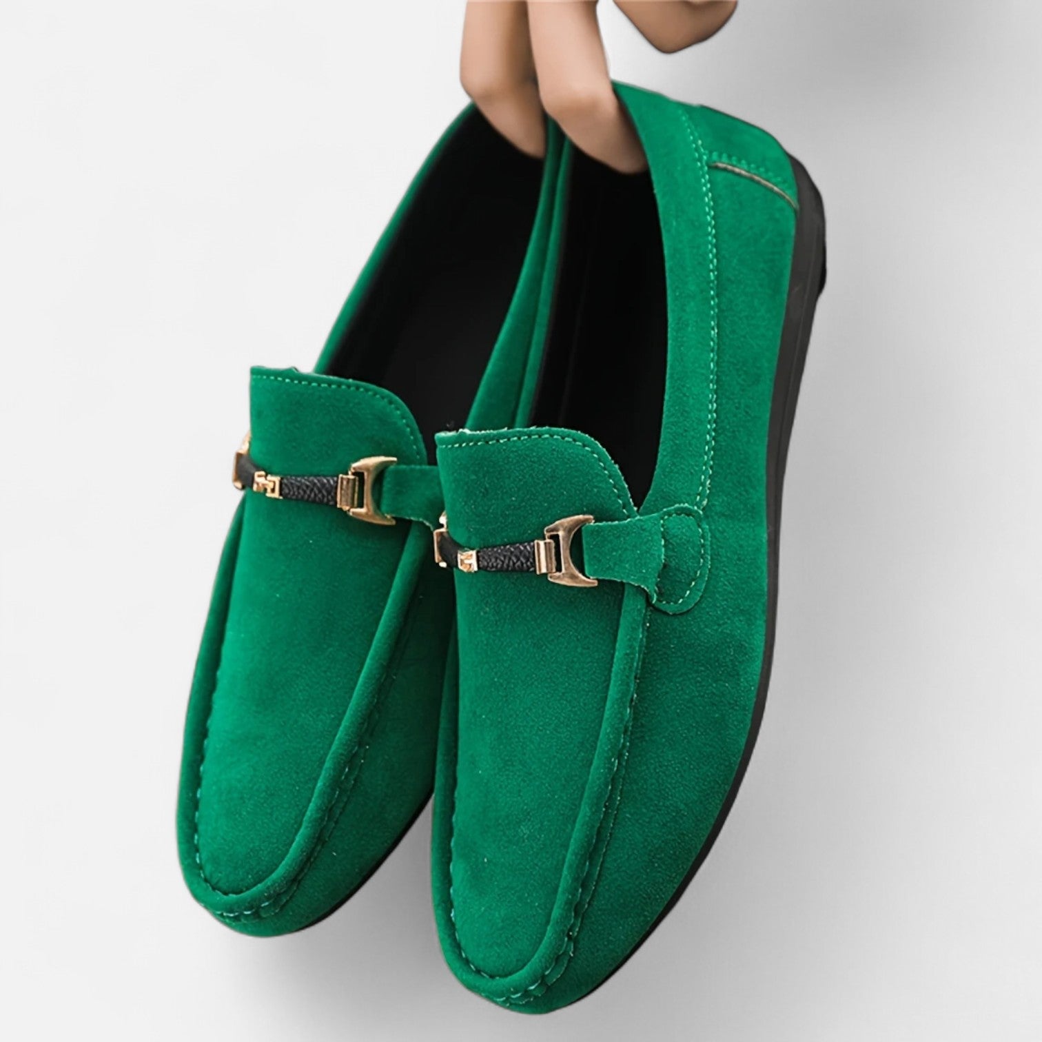 Dorevelle | Men's Slip-On Buckle Loafers