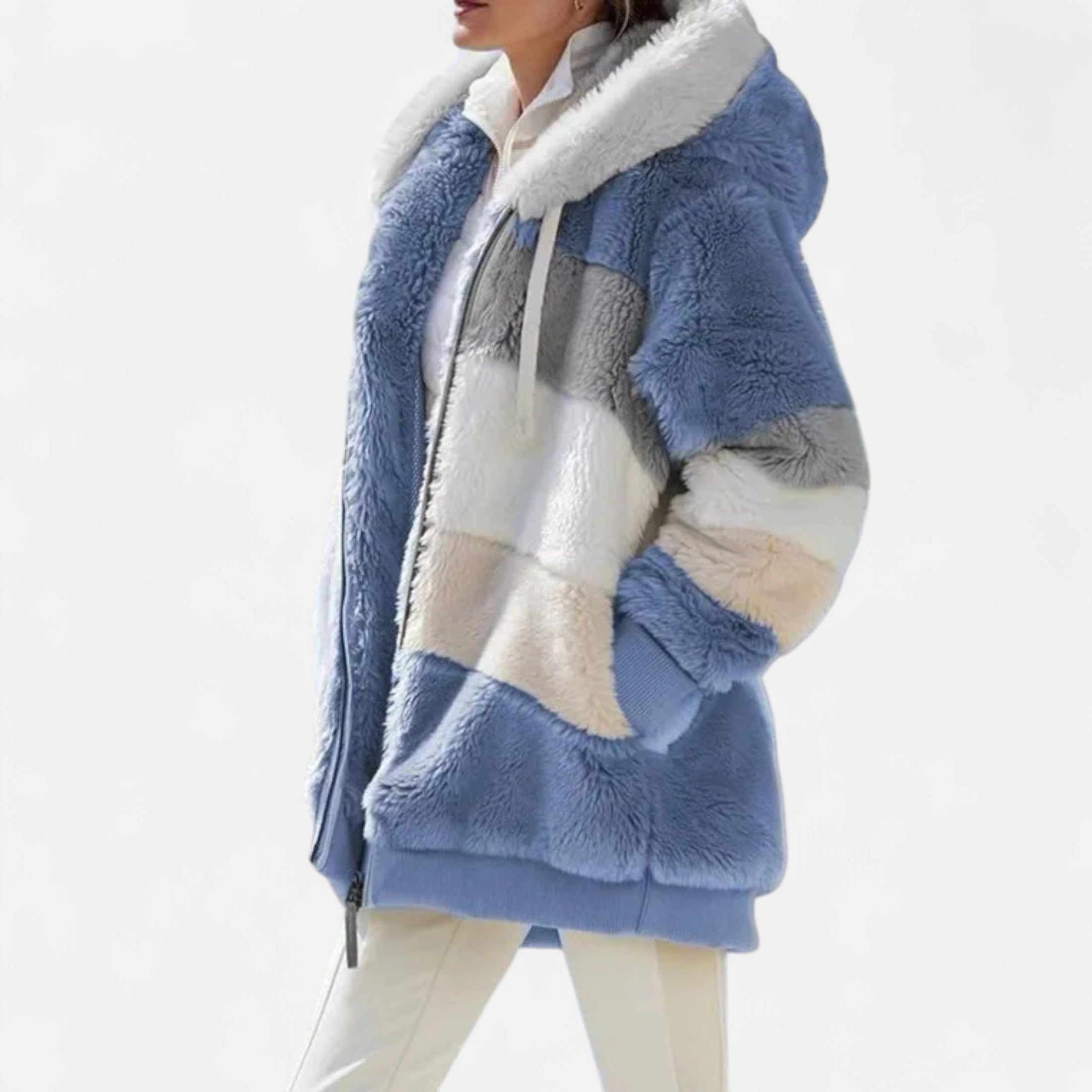 Dorevelle | Women’s Oversized Jacket – Hooded Autumn Winter Elegance