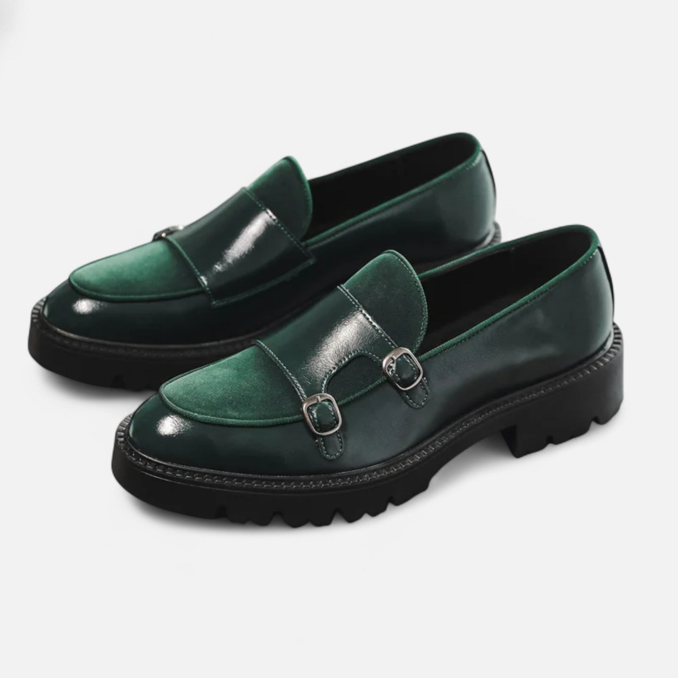 Dorevelle | Men’s Leather Loafers – British Thick-Soled Elegance