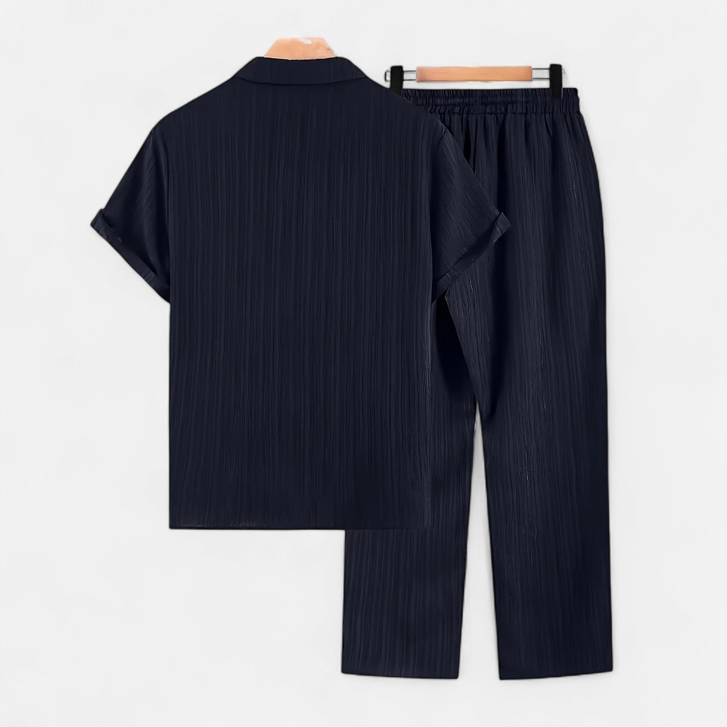 Dorevelle | Men’s Linen Set – Riviera Button-Up Ease