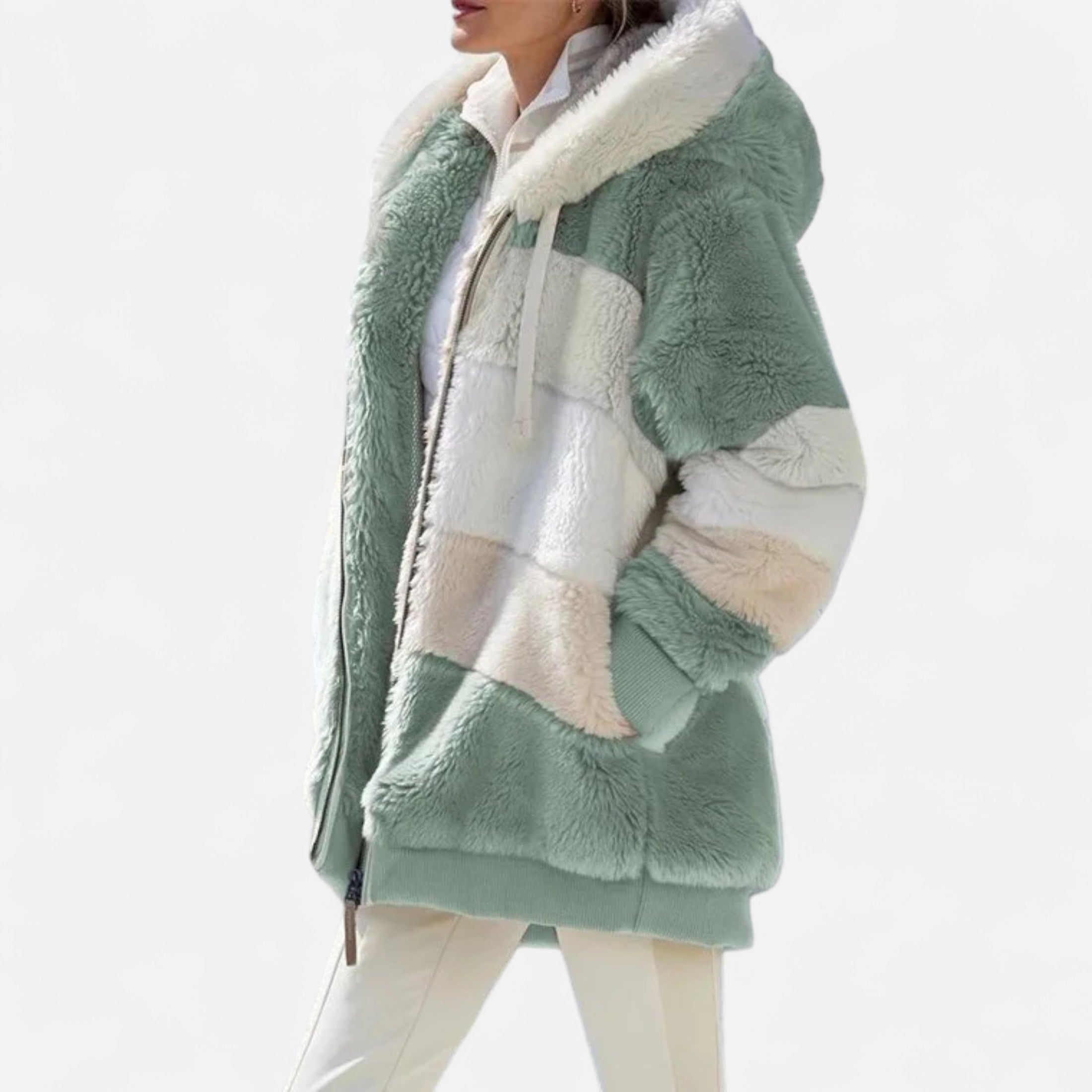 Dorevelle | Women’s Oversized Jacket – Hooded Autumn Winter Elegance