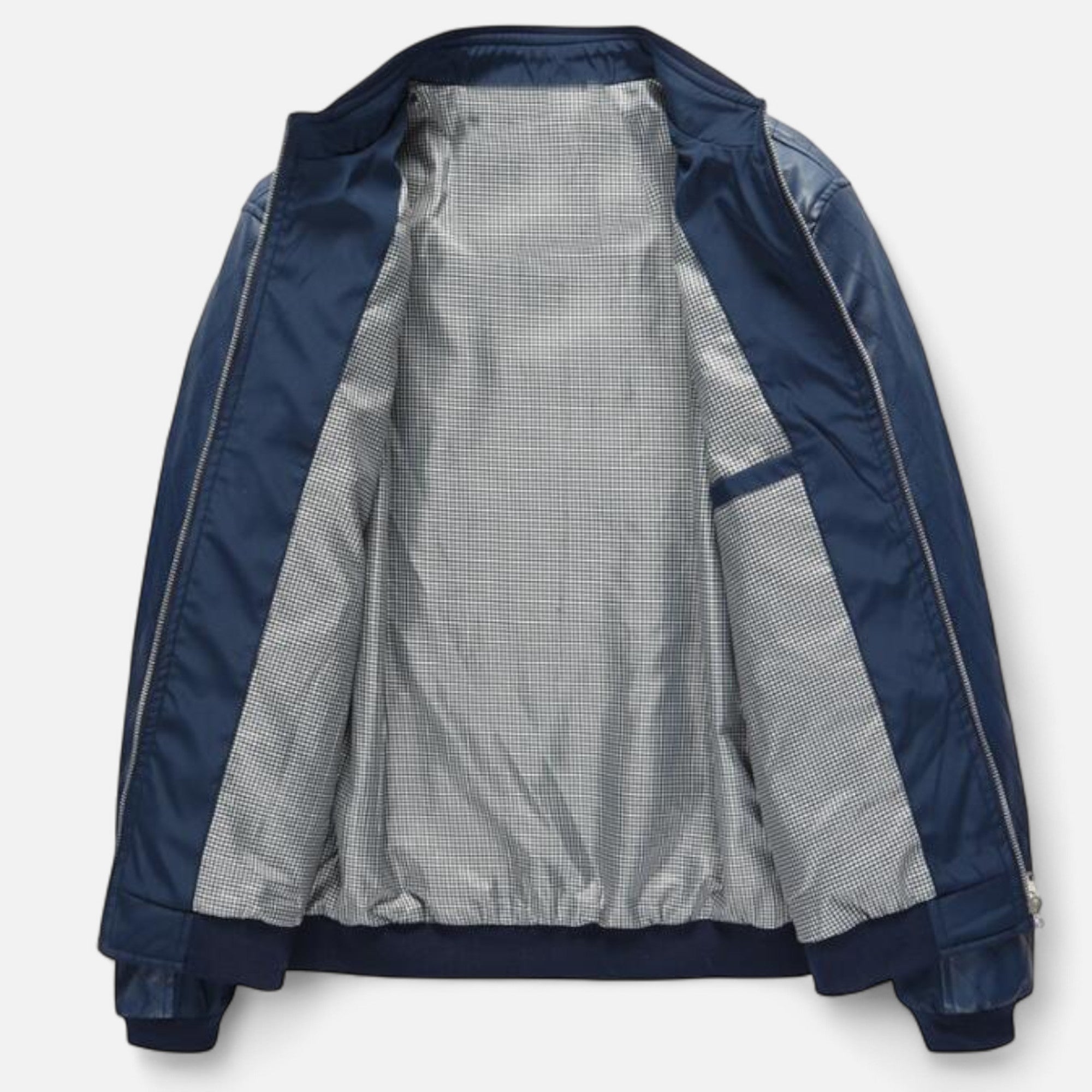 Dorevelle | Men’s Leather Bomber – Stand Collar Elegance