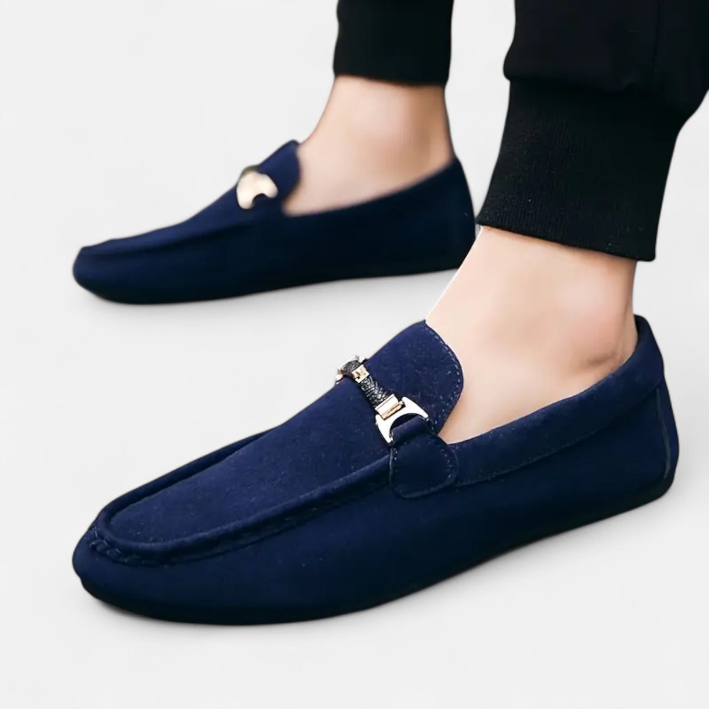 Dorevelle | Men's Slip-On Buckle Loafers