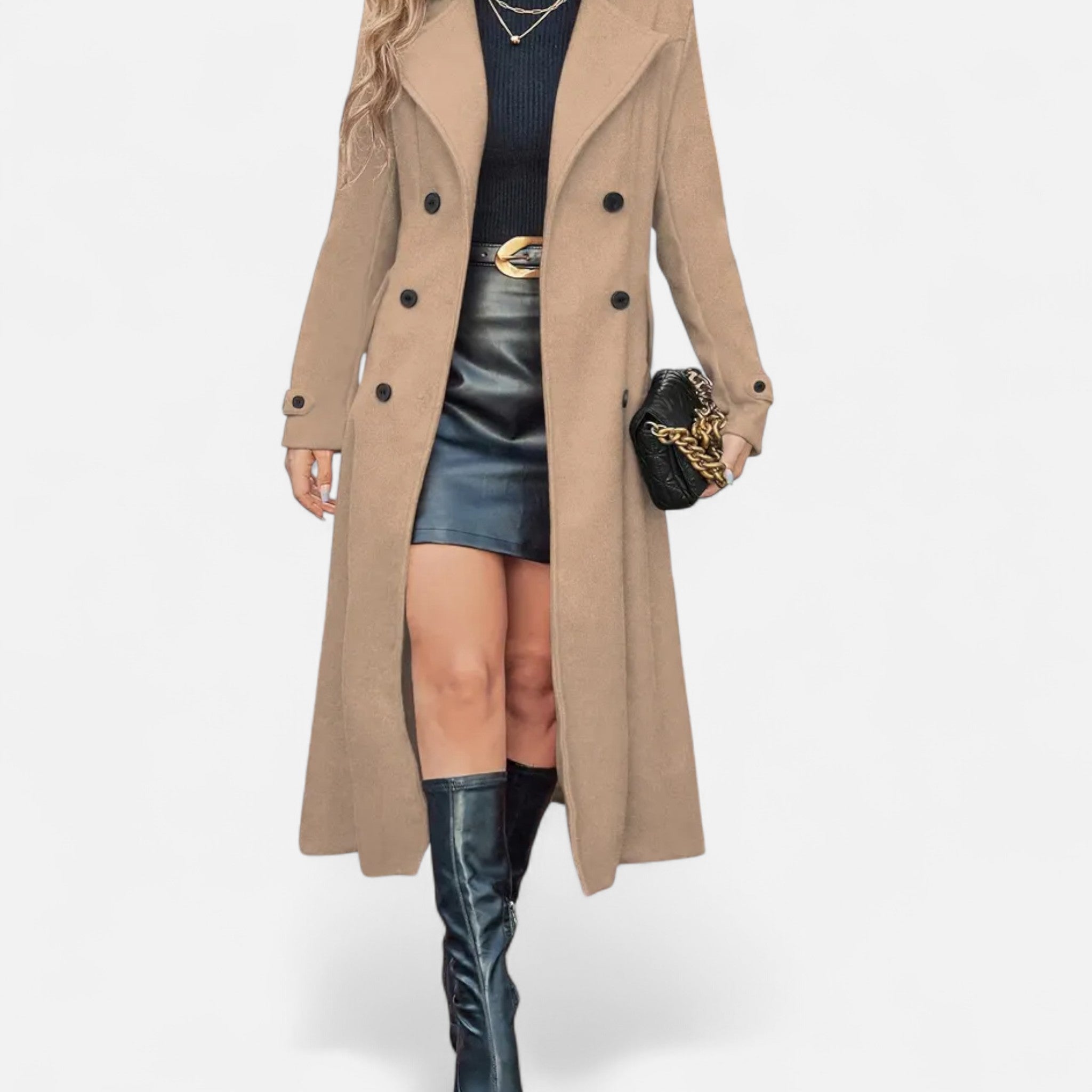 Dorevelle | Women's Elegant Long-Sleeve Winter Coat