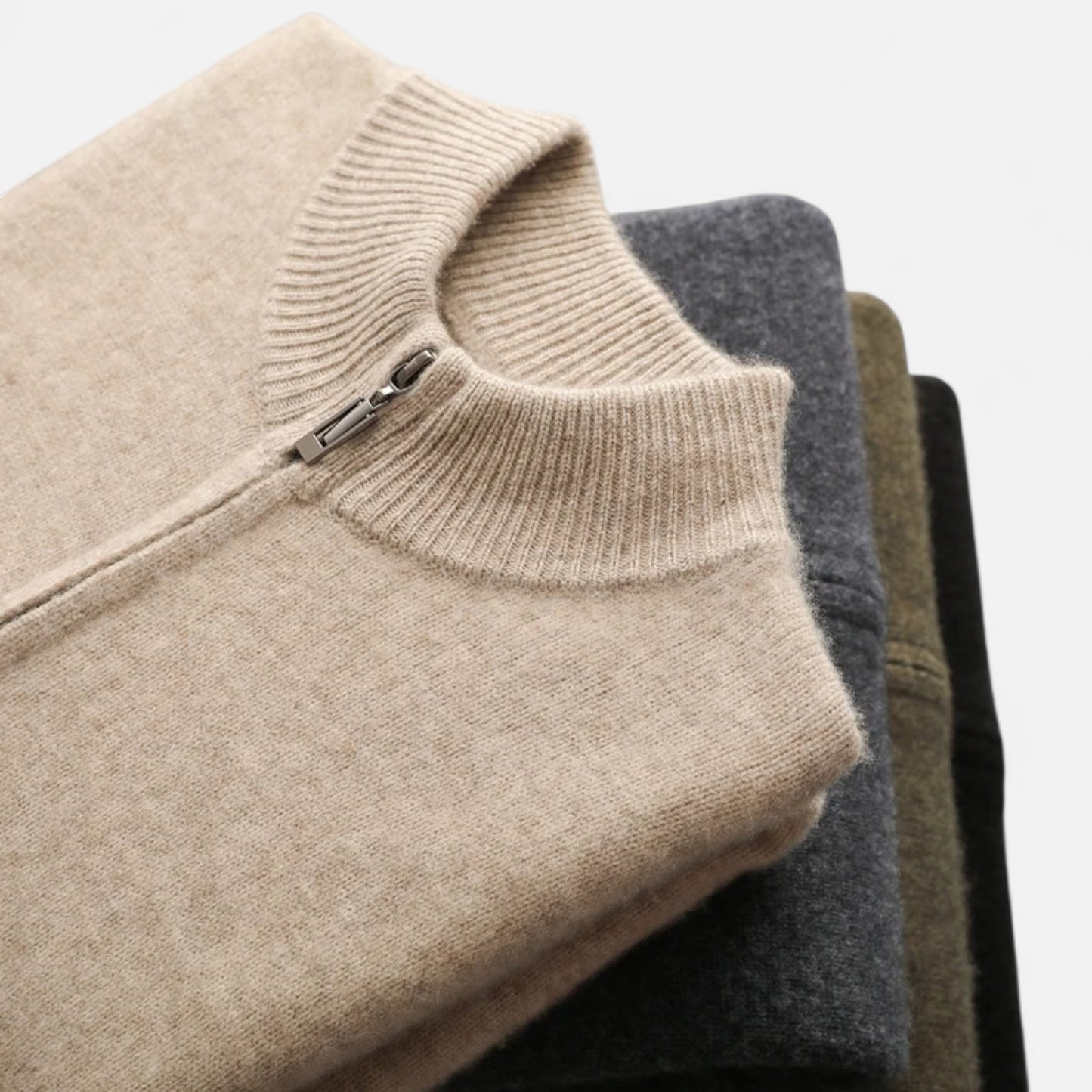 Dorevelle | Men’s Zipped Sweater – Heritage Merino Knit
