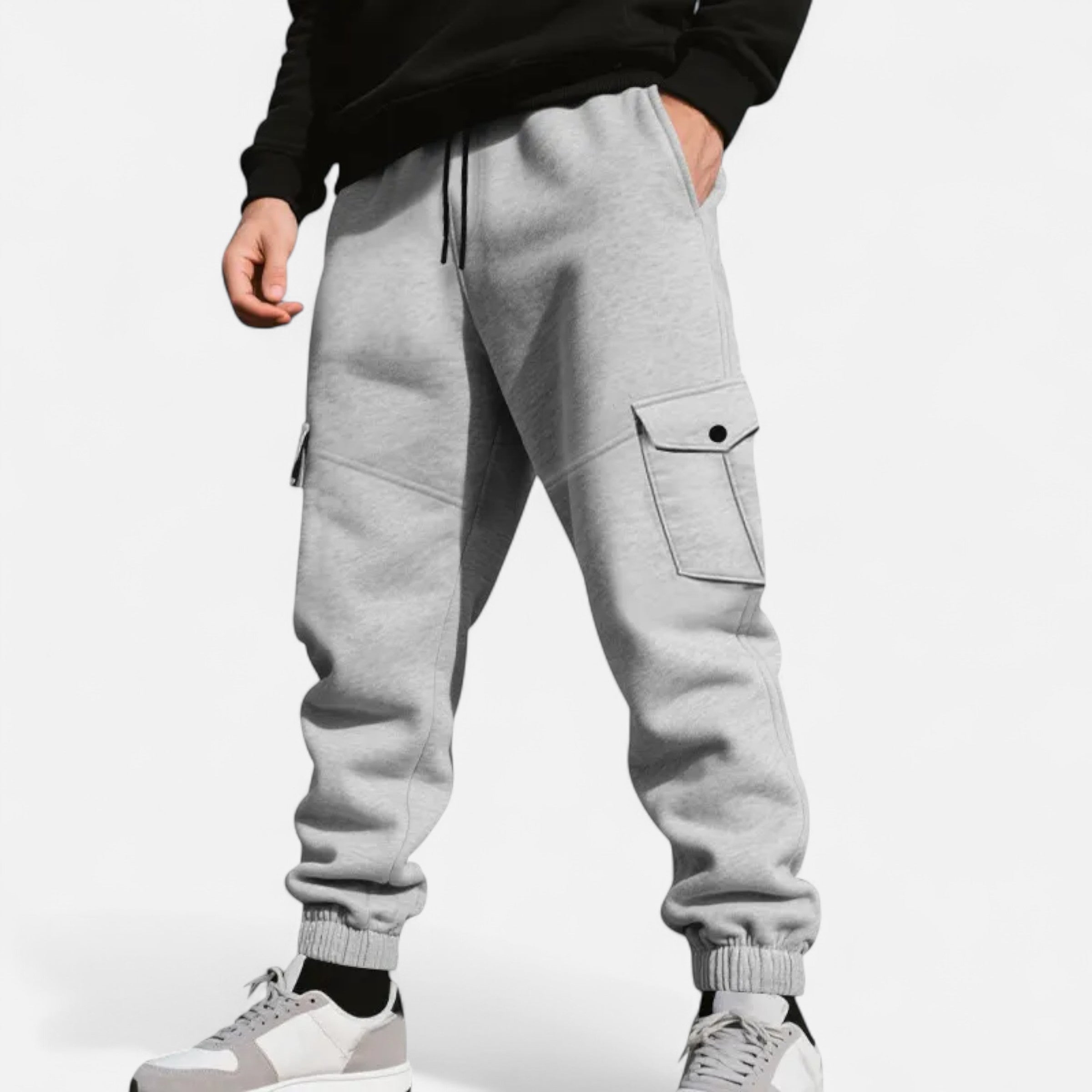 Dorevelle | Men’s Cargo Pants – Refined Ankle-Banded Classic