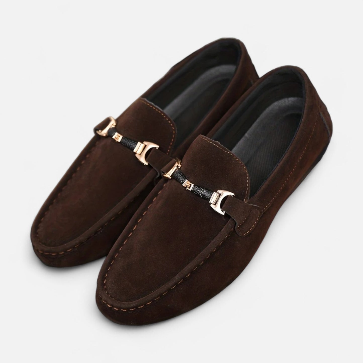 Dorevelle | Men's Slip-On Buckle Loafers