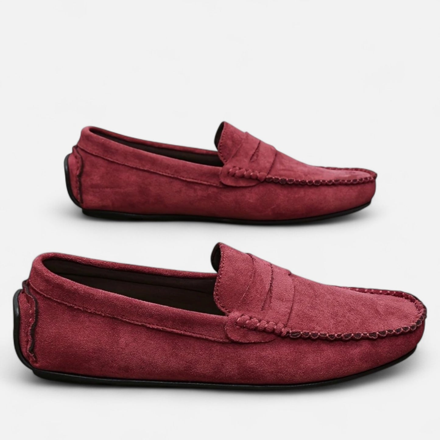 Dorevelle | Men's Leather Slip-On Loafers