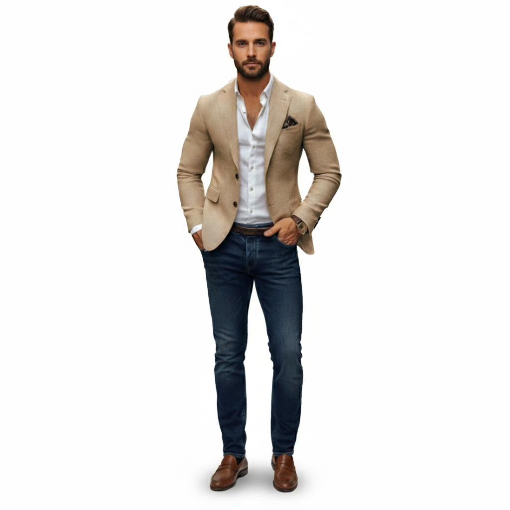 Dorevelle | Men’s Knitted Blazer Cardigan – Timeless Knit Tailoring