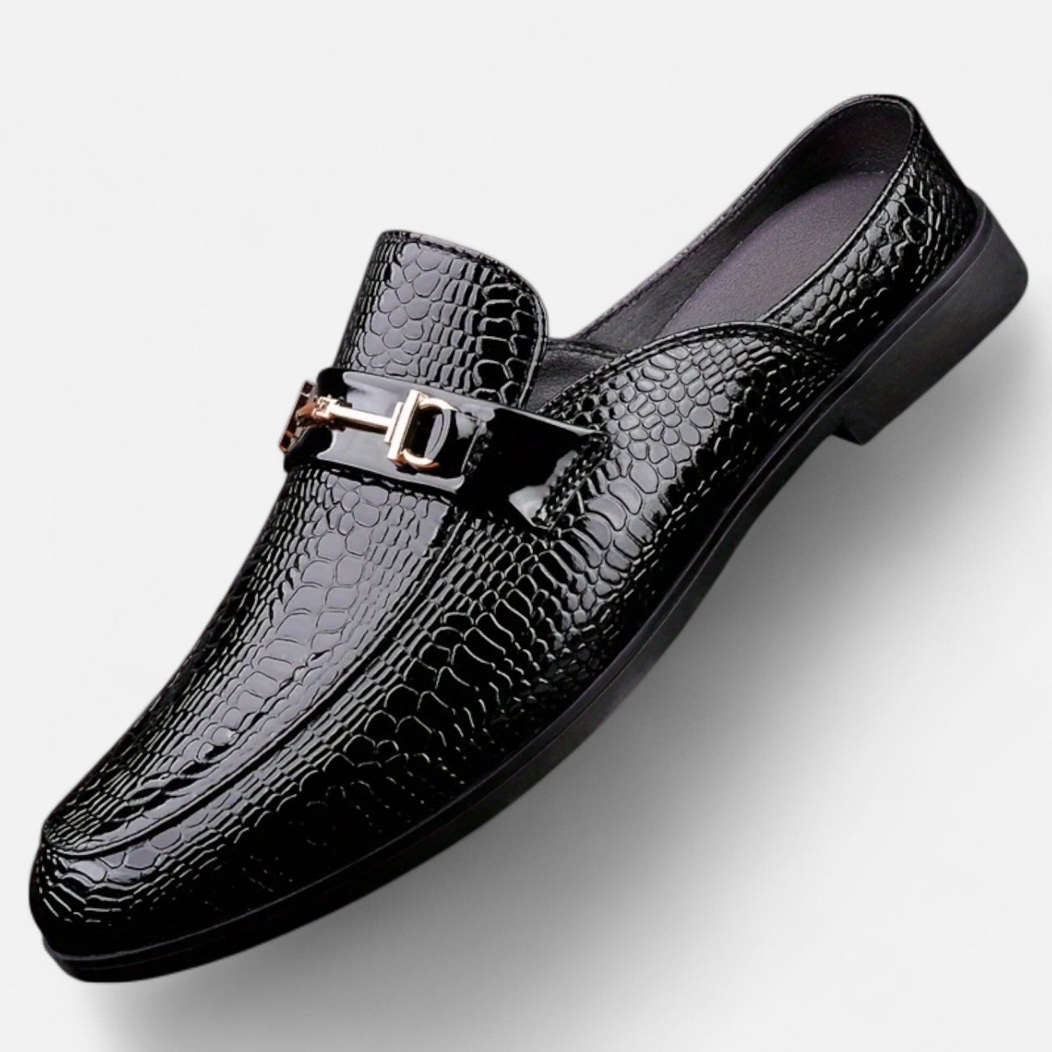Dorevelle | Men’s Dress Loafers – Buckled Round Toe Classic