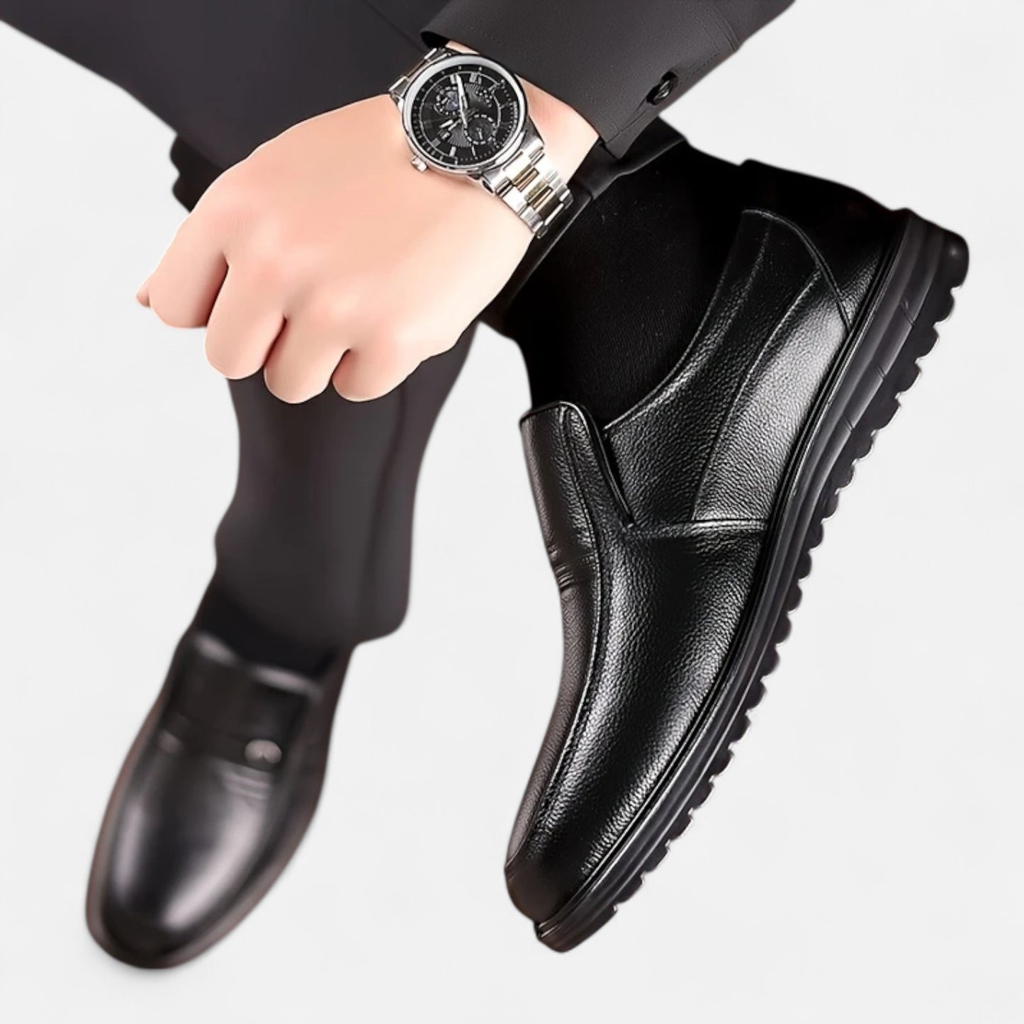 Dorevelle | Men’s Leather Loafers – Ivy Slip-On Elegance