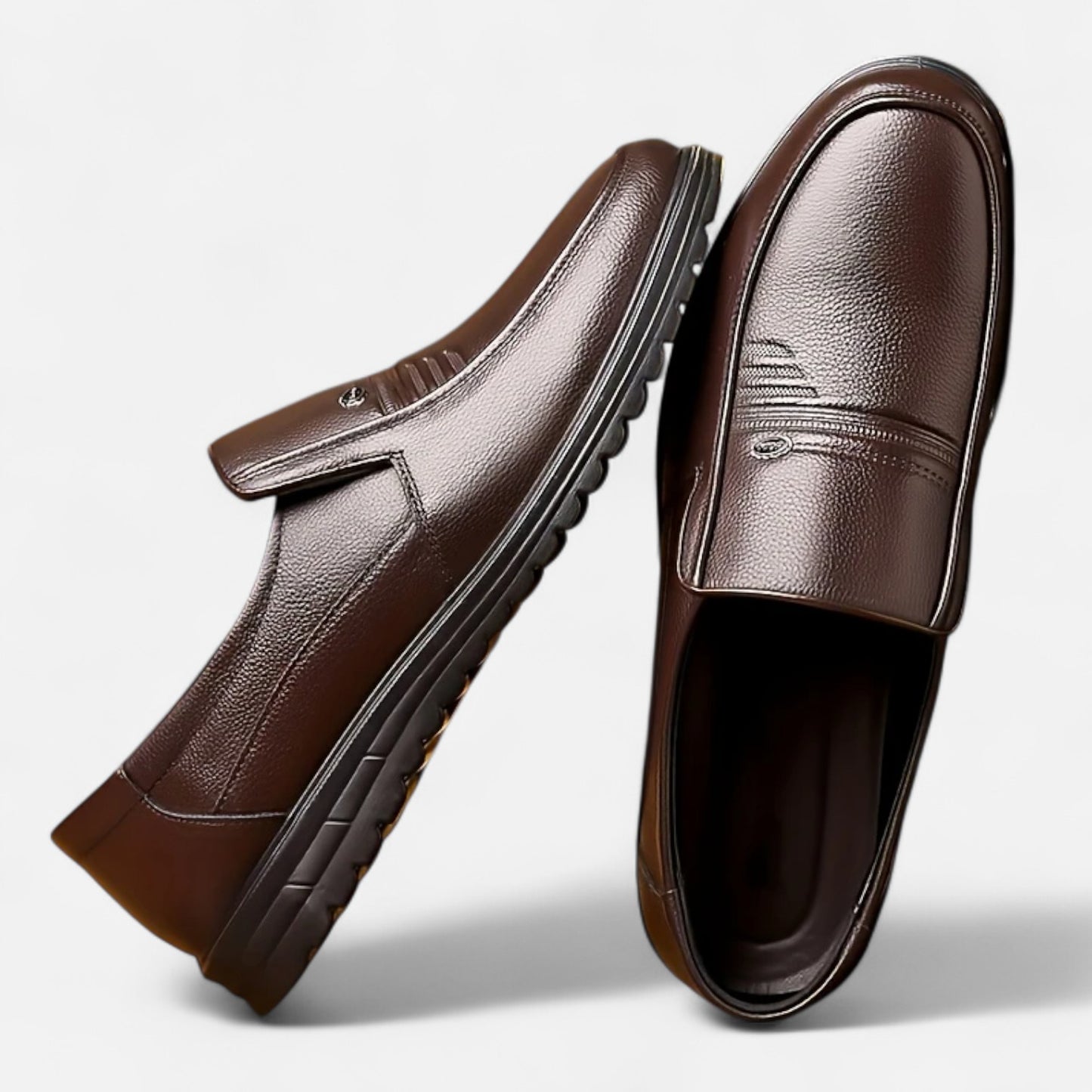 Dorevelle | Men’s Leather Loafers – Ivy Slip-On Elegance