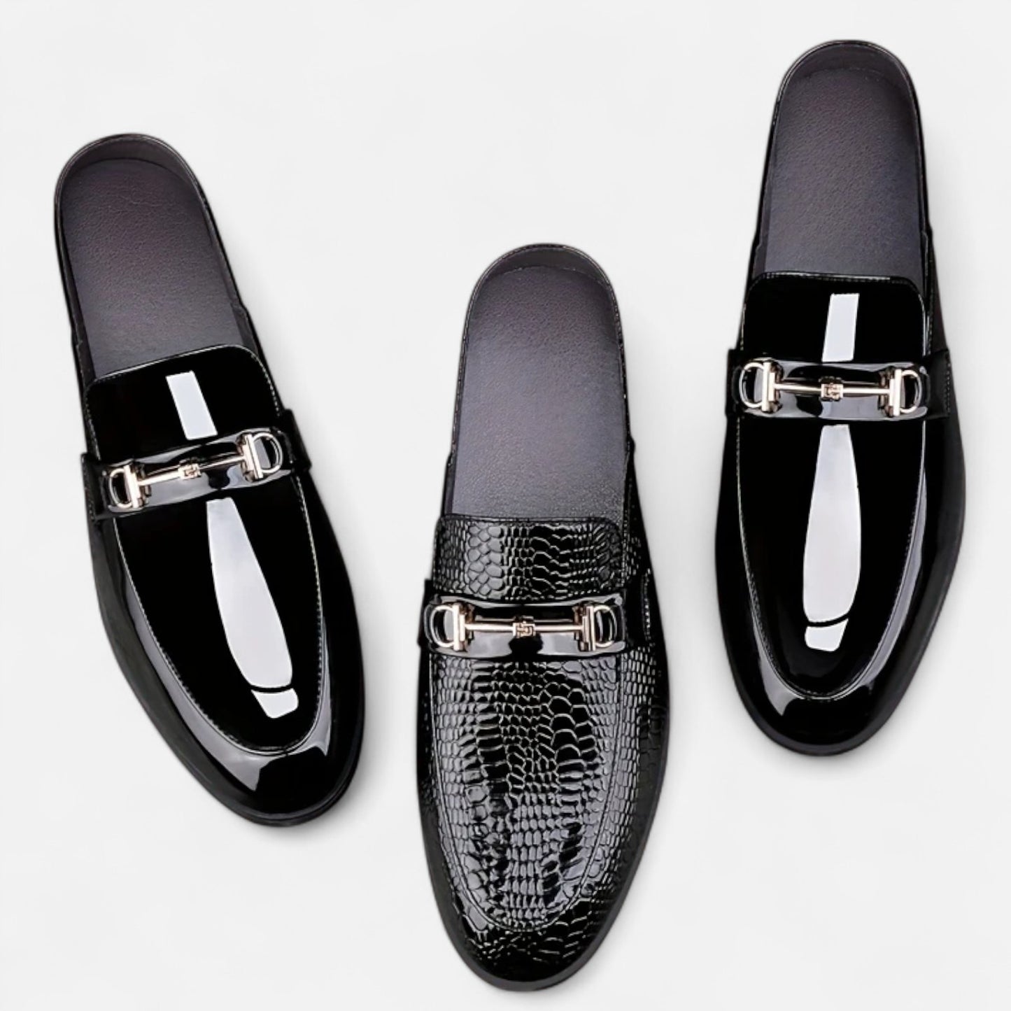 Dorevelle | Men’s Dress Loafers – Buckled Round Toe Classic