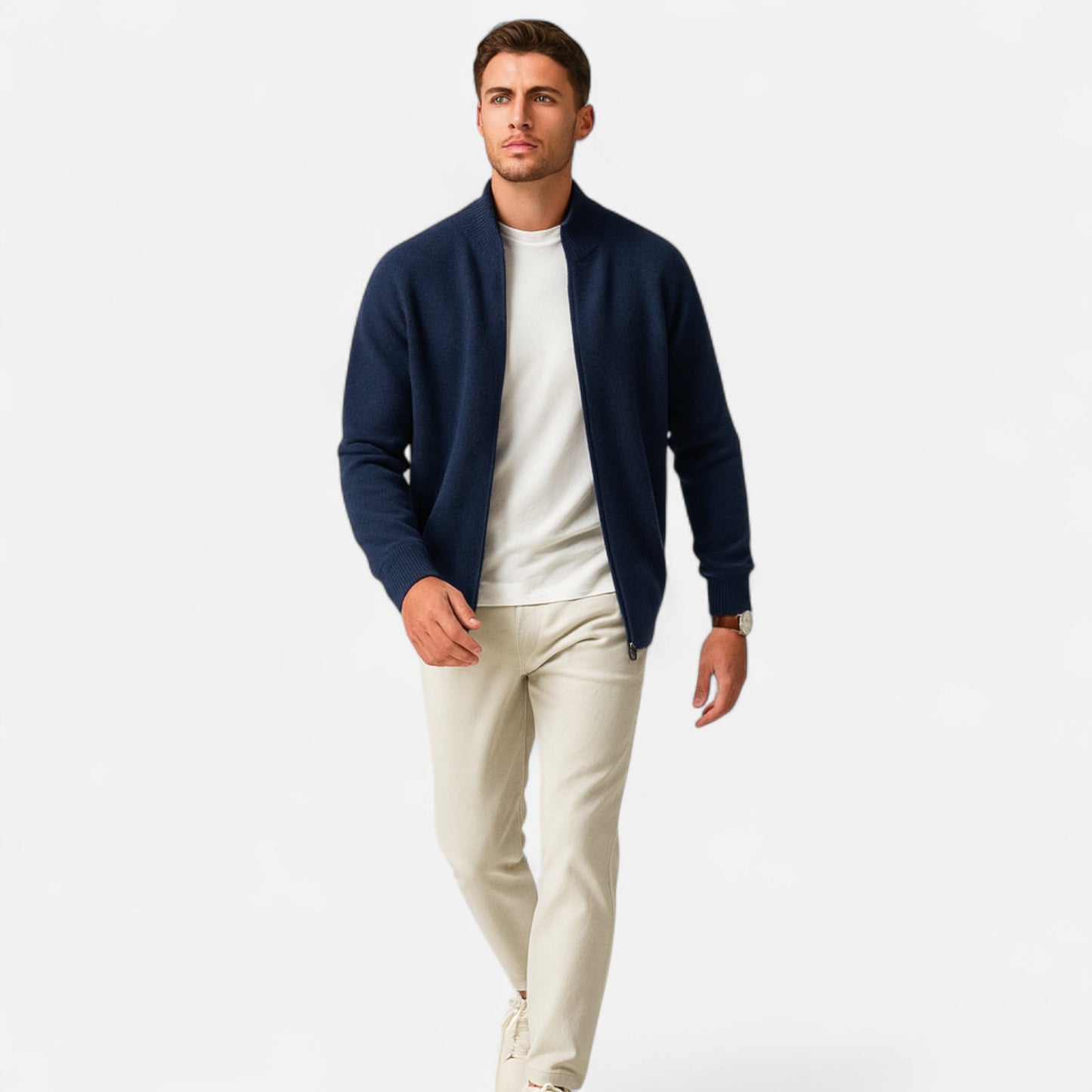 Dorevelle | Men’s Zipped Sweater – Heritage Merino Knit