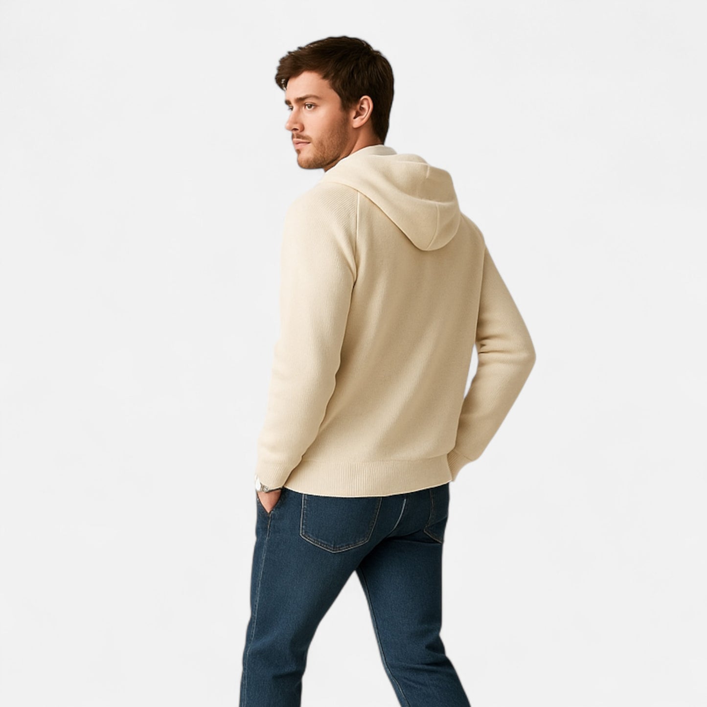 Dorevelle | Men’s Zipped Hoodie – Heritage Merino Knitwear