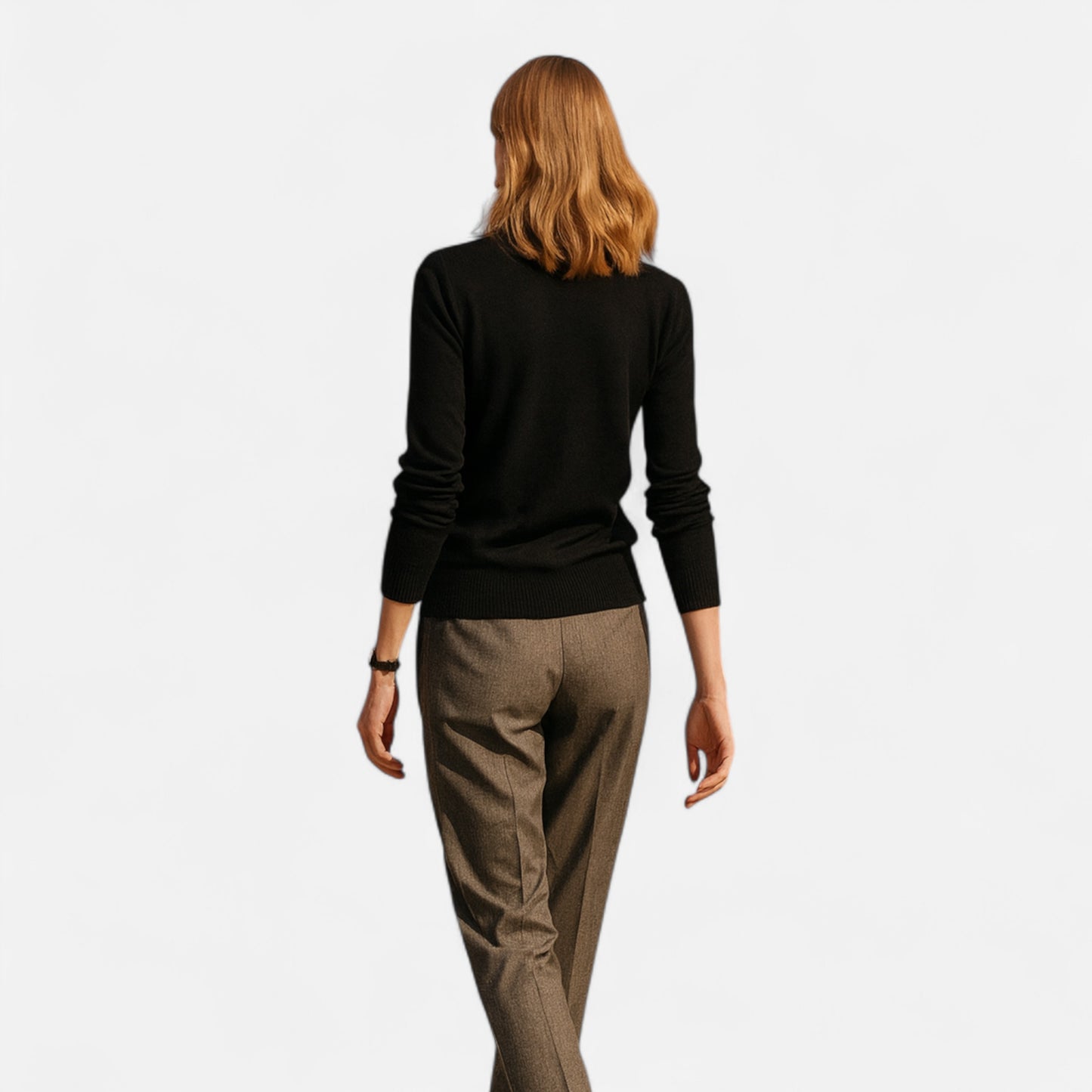 Dorevelle | Women’s Merino Wool Sweater – Timeless O-Neck Elegance