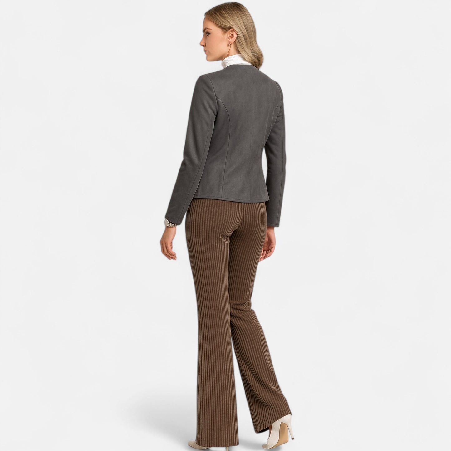 Dorevelle | Women’s Cropped Jacket – Slim Zip-Up Elegance