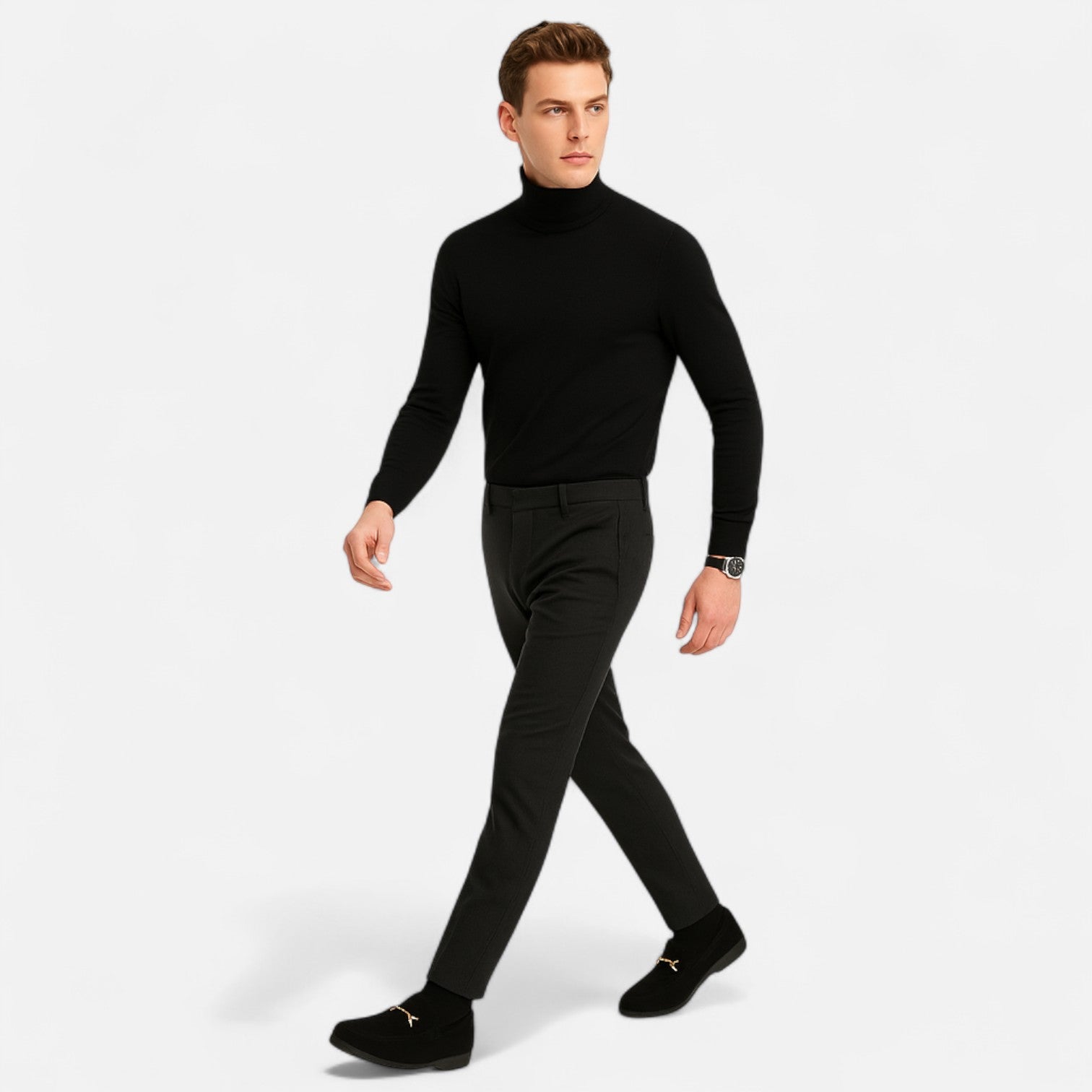 Dorevelle | Men's Slip-On Buckle Loafers