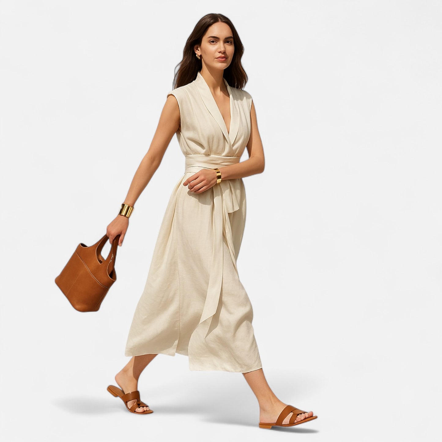Dorevelle | Women’s Sleeveless Dress – Heritage Linen Style