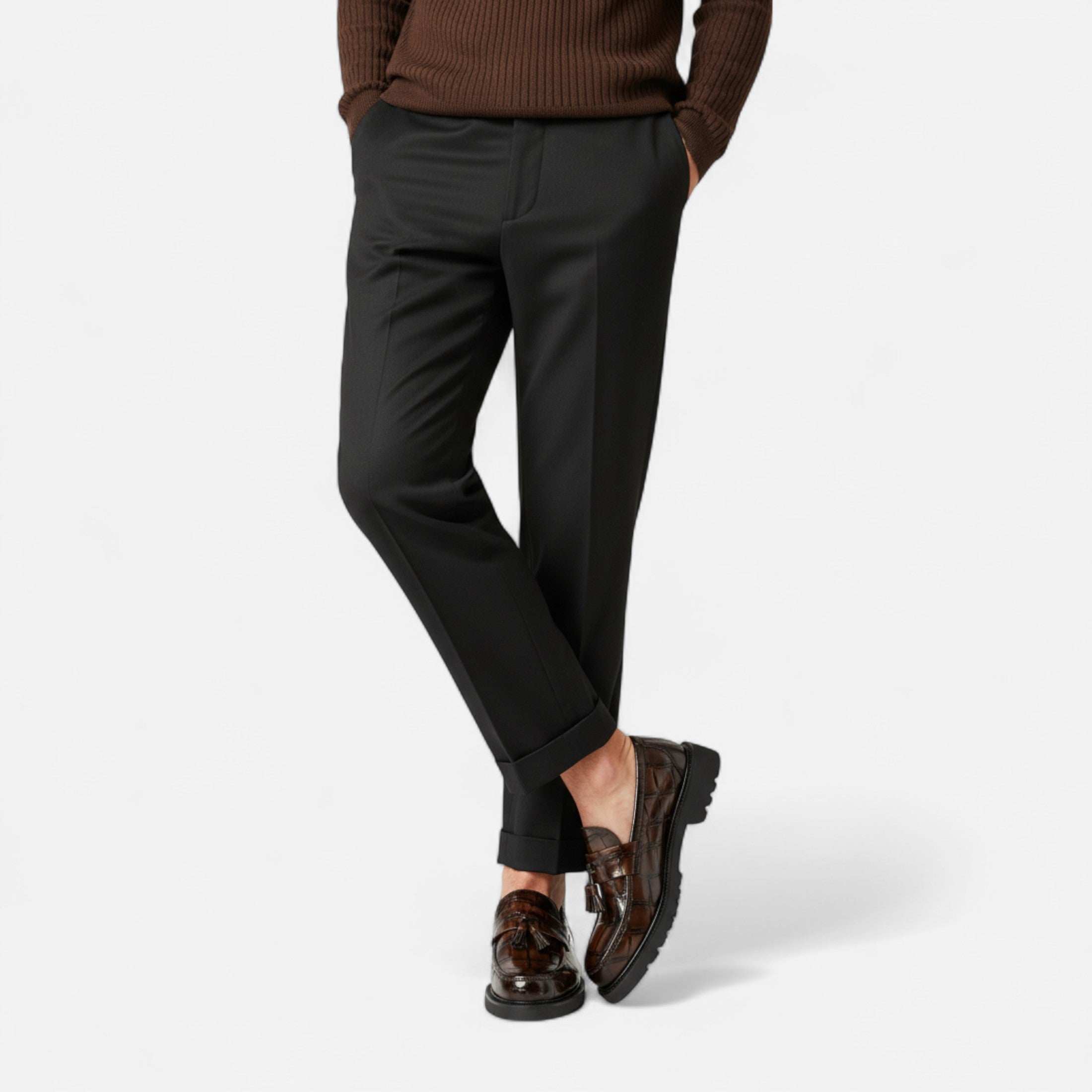 Dorevelle | Men’s Loafers – Vintage Fringe Elegance
