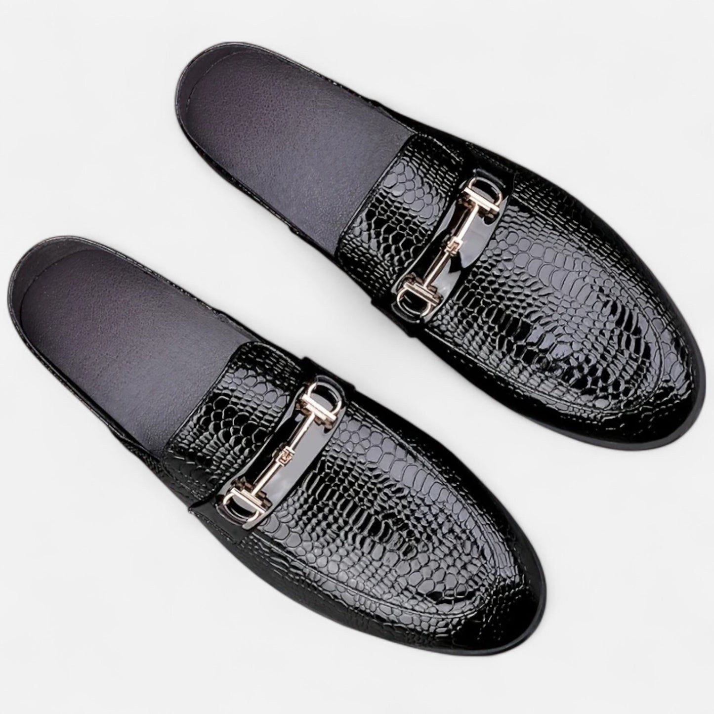 Dorevelle | Men’s Dress Loafers – Buckled Round Toe Classic