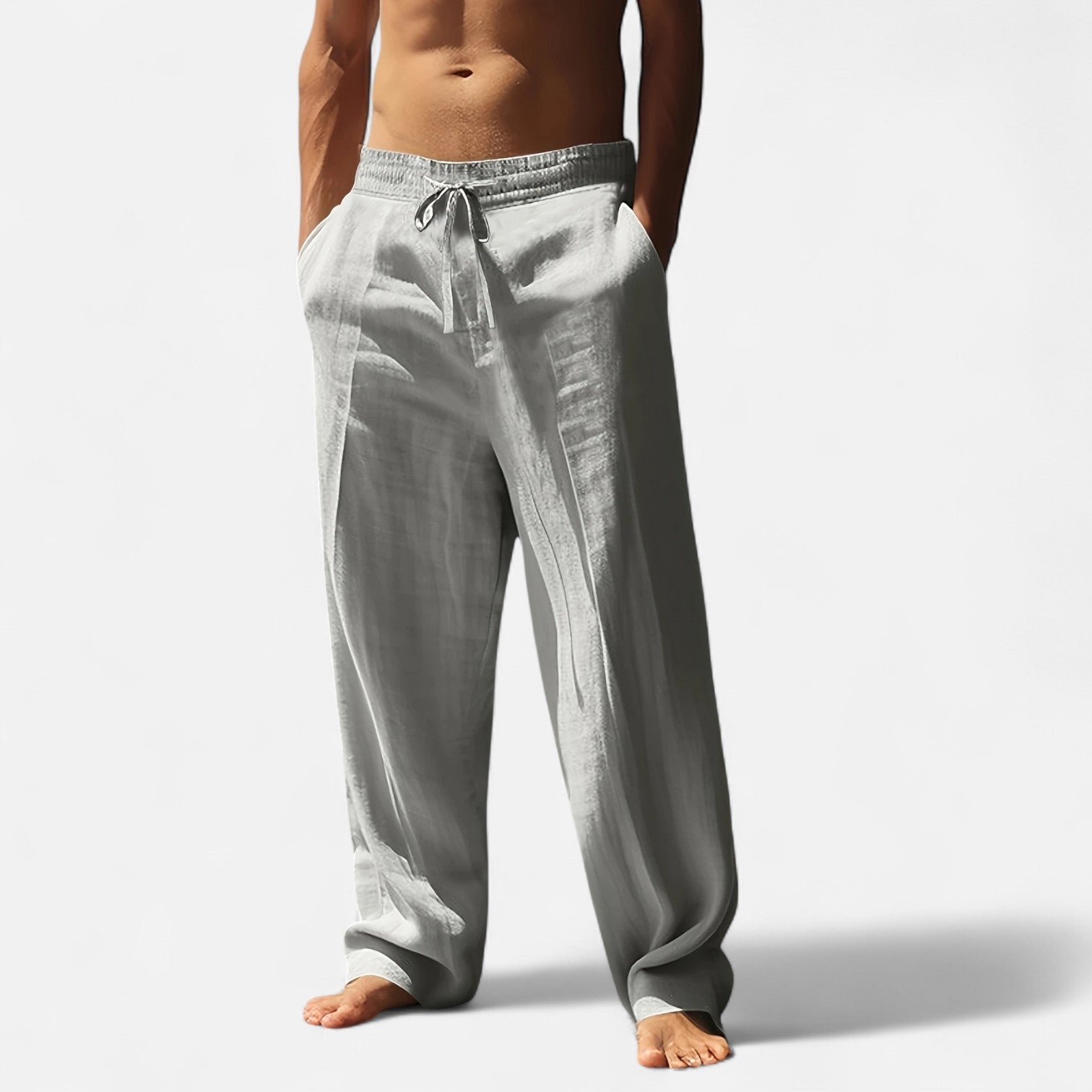 Dorevelle | Men’s Relaxed Linen Autumn Pants – Riviera Ease