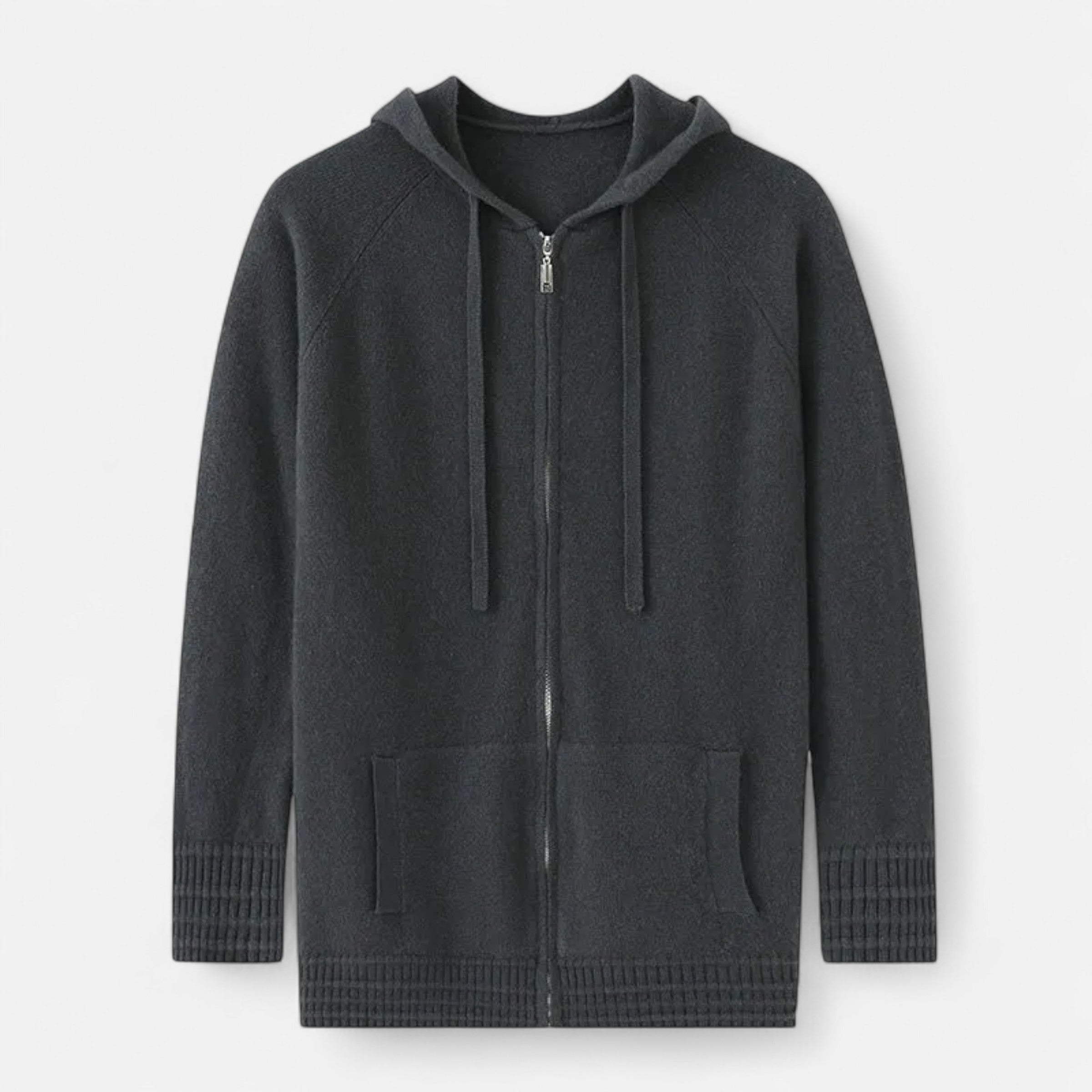 Dorevelle | Men’s Hooded Cardigan – Refined Winter Knitwear