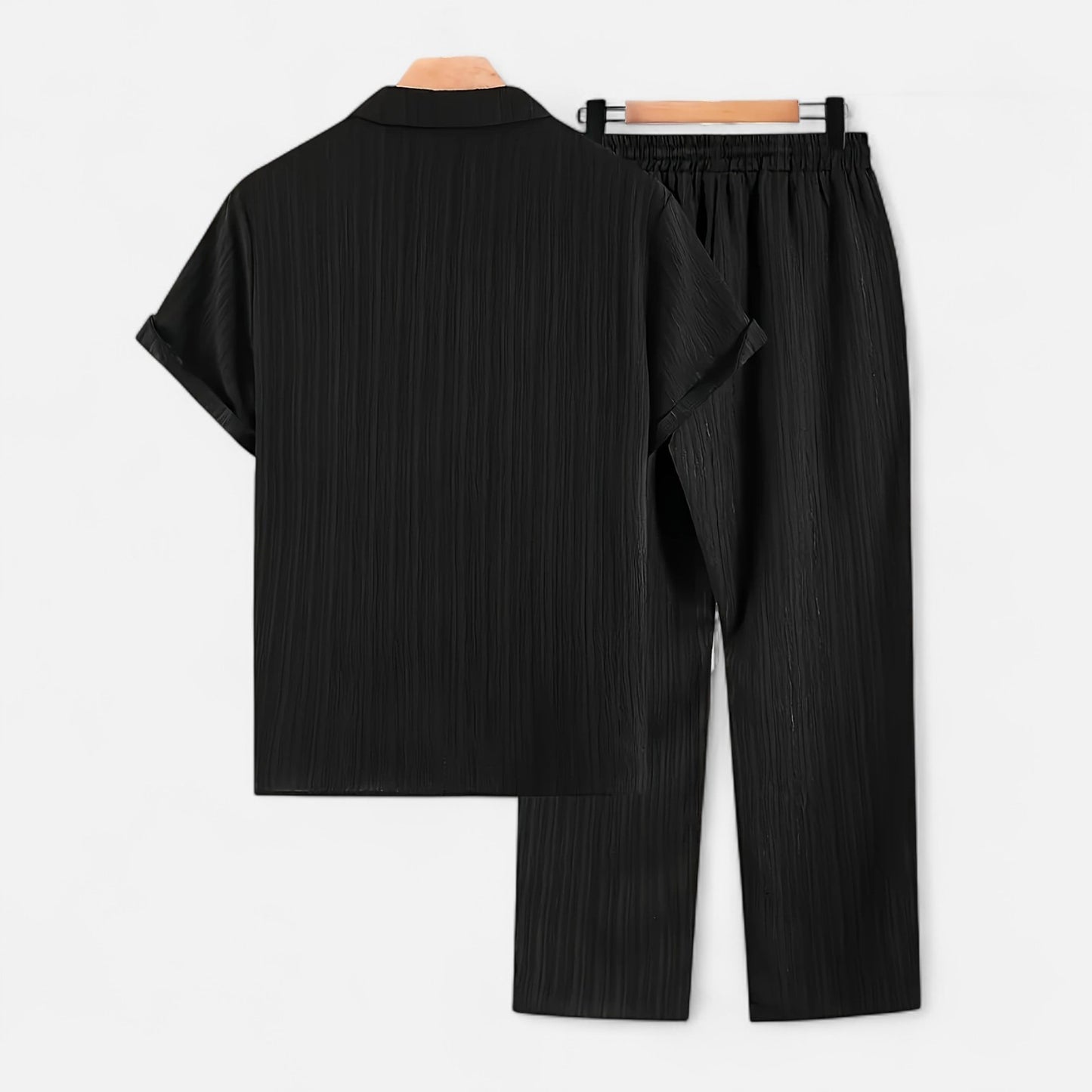 Dorevelle | Men’s Linen Set – Riviera Button-Up Ease