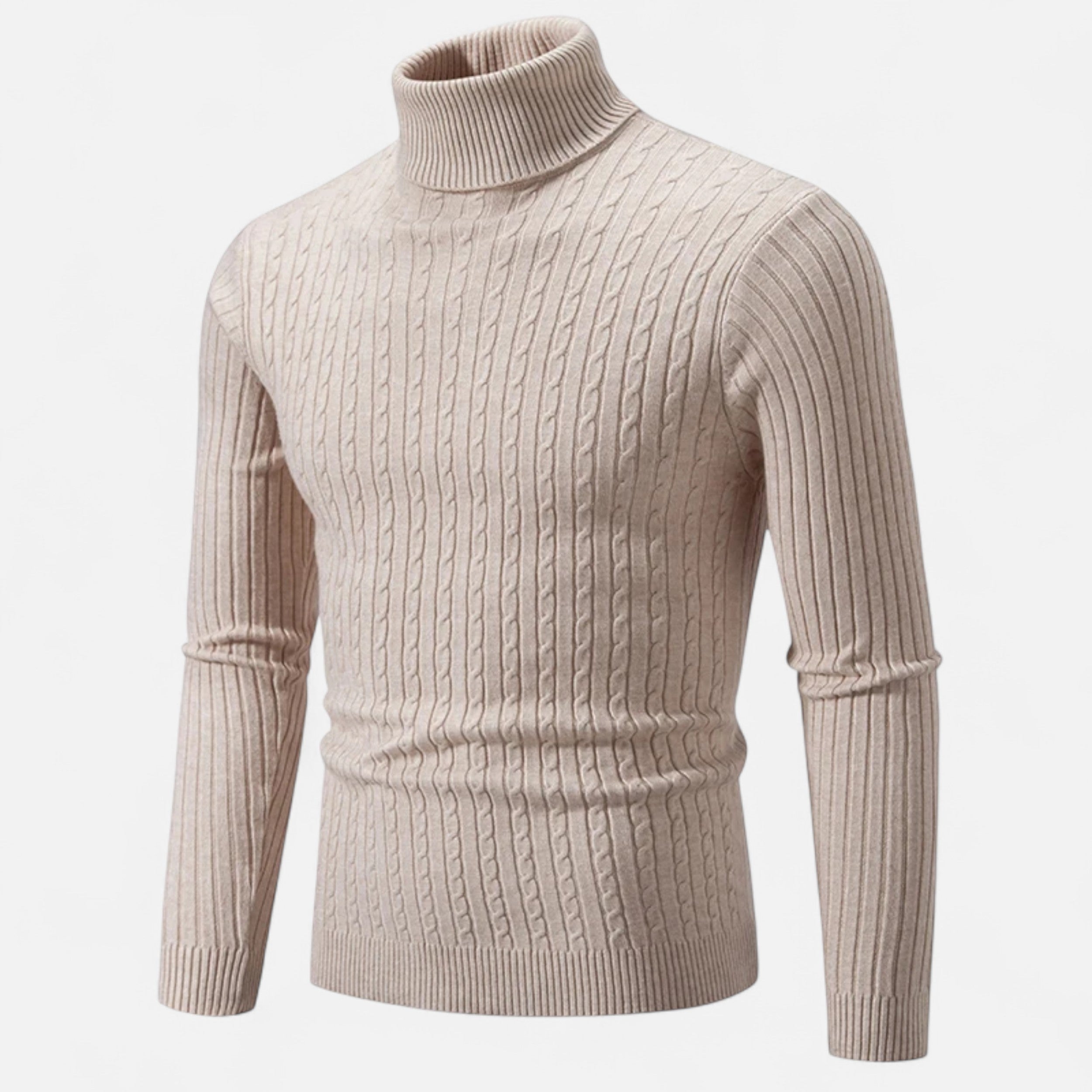 Dorevelle | Men’s Wool Turtleneck – High Neck Winter Elegance