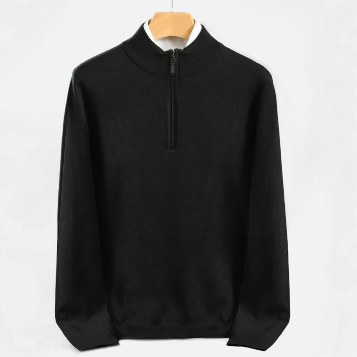 Dorevelle | Men’s Merino Wool Sweater – Half-Zip Heritage Style