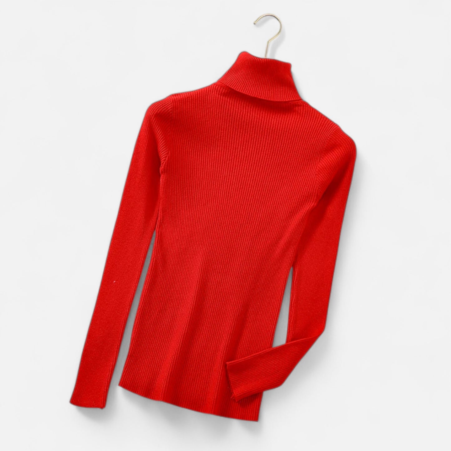 Dorevelle | Women’s Ribbed Turtleneck – Foldover Winter Elegance