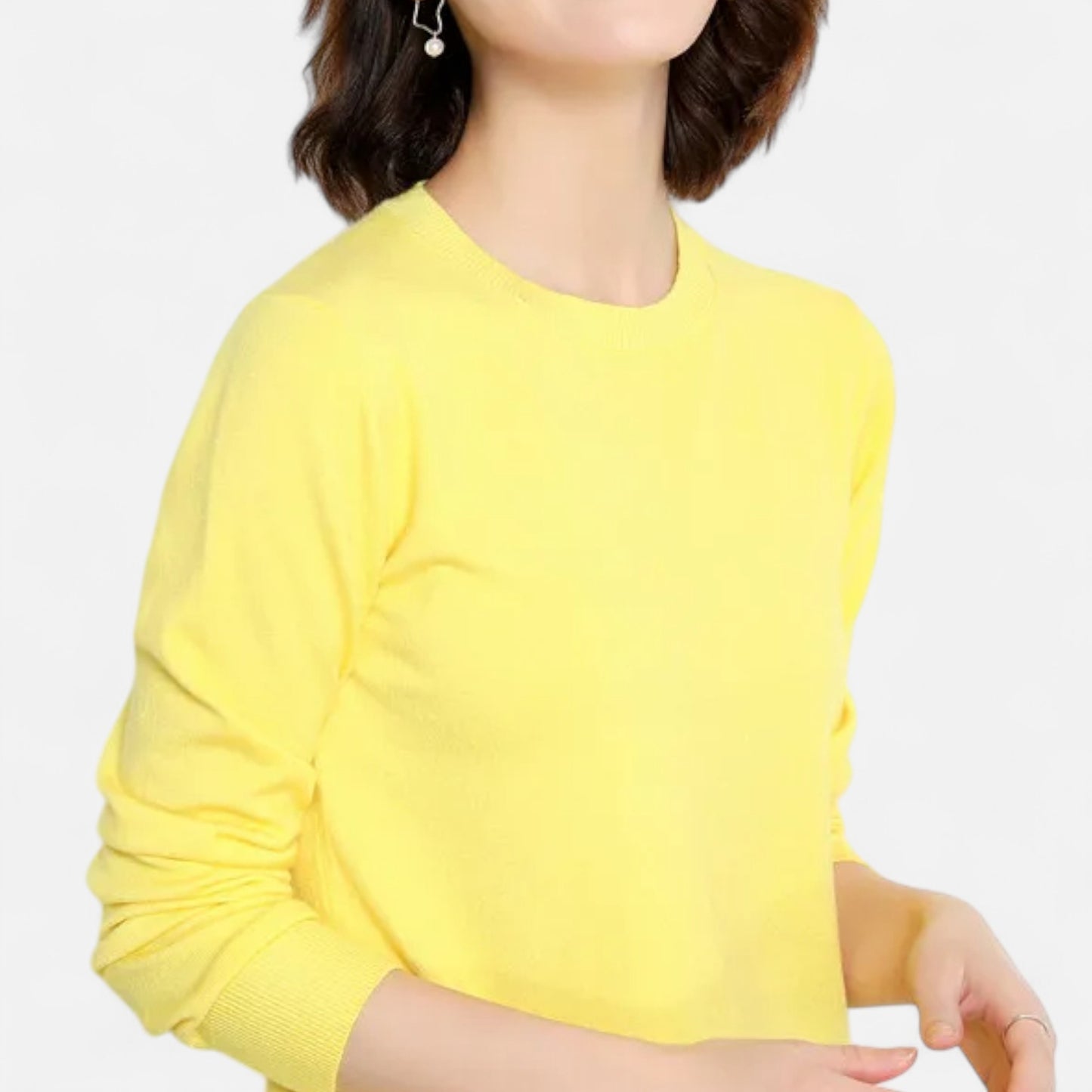 Dorevelle | Women’s Merino Wool Sweater – Timeless O-Neck Elegance