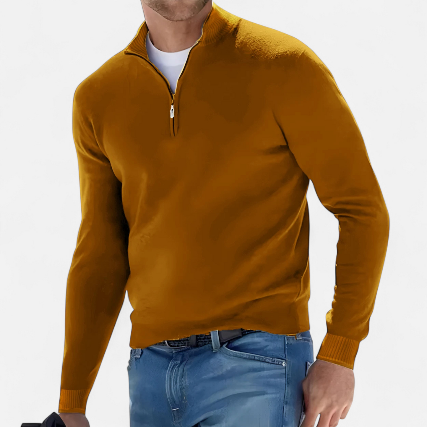 Dorevelle | Men’s Half-Zip Sweater – Heritage Knit Elegance