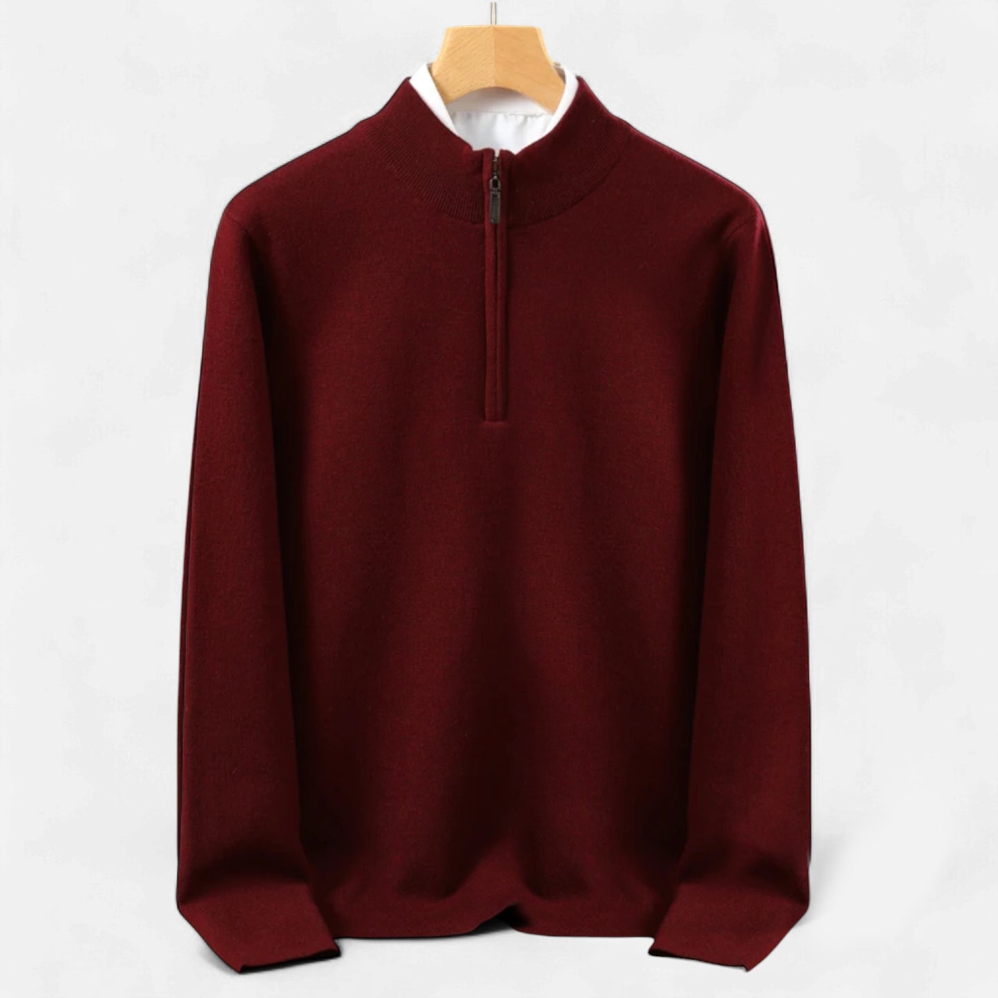 Dorevelle | Men’s Merino Wool Sweater – Half-Zip Heritage Style