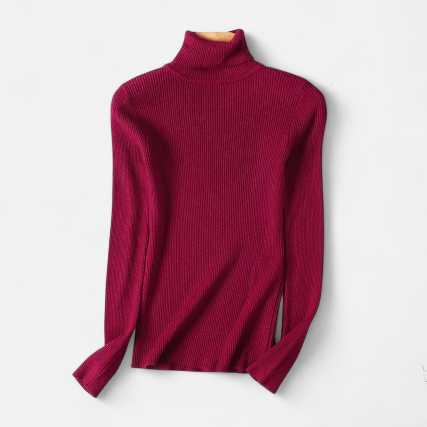 Dorevelle | Women’s Ribbed Turtleneck – Foldover Winter Elegance