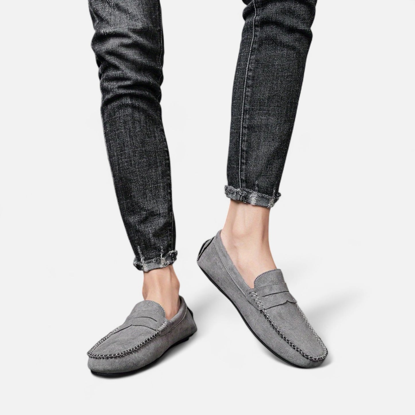 Dorevelle | Men's Leather Slip-On Loafers