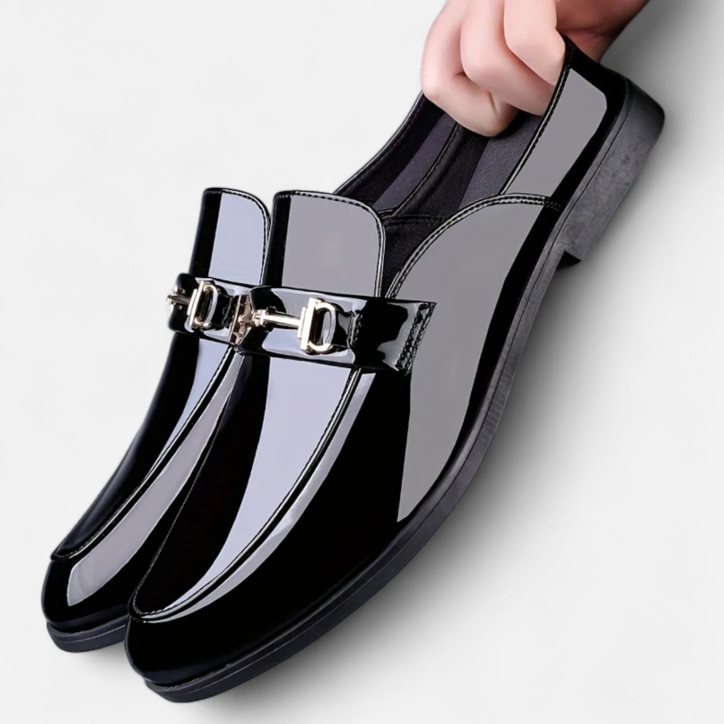 Dorevelle | Men’s Dress Loafers – Buckled Round Toe Classic