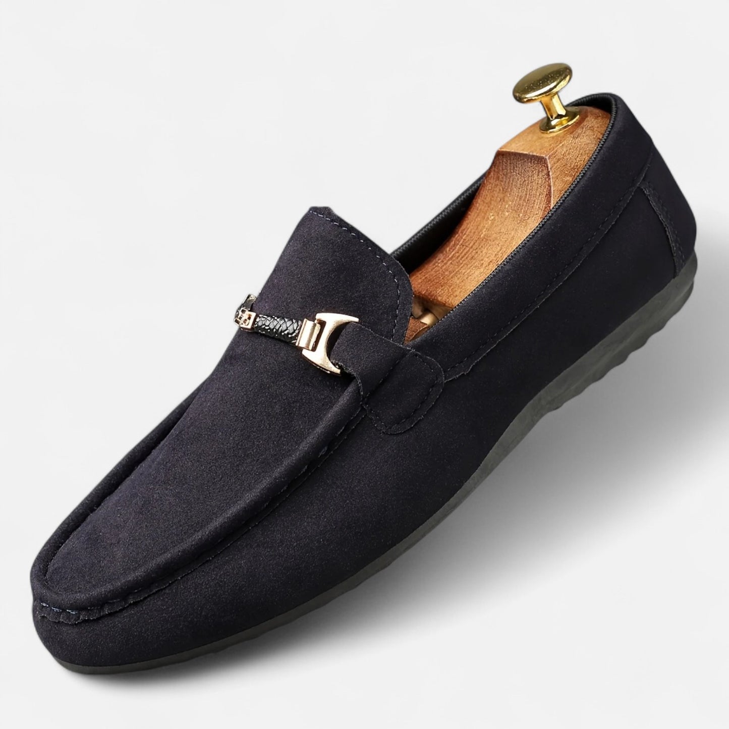 Dorevelle | Men's Slip-On Buckle Loafers