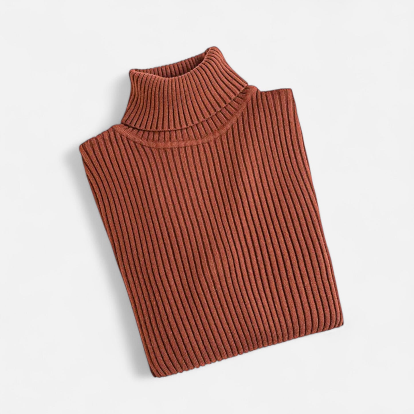 Dorevelle | Women’s Ribbed Turtleneck – Foldover Winter Elegance